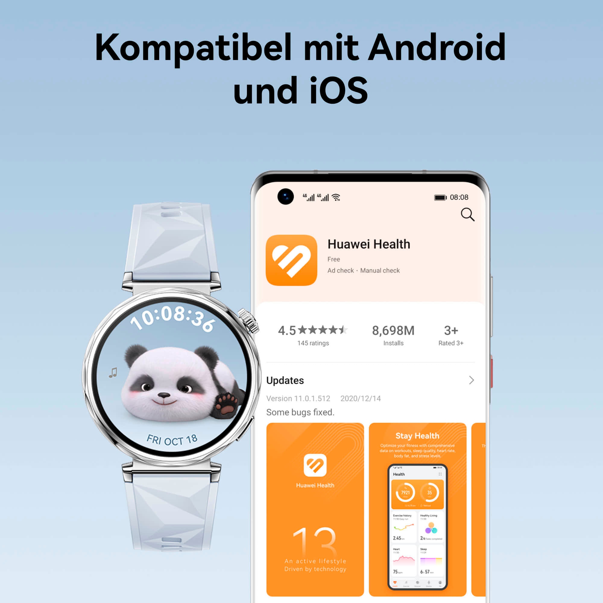 Huawei Smartwatch »Watch GT5 46MM (Vili-B19W)« (3,63 cm / 1,43 ″)