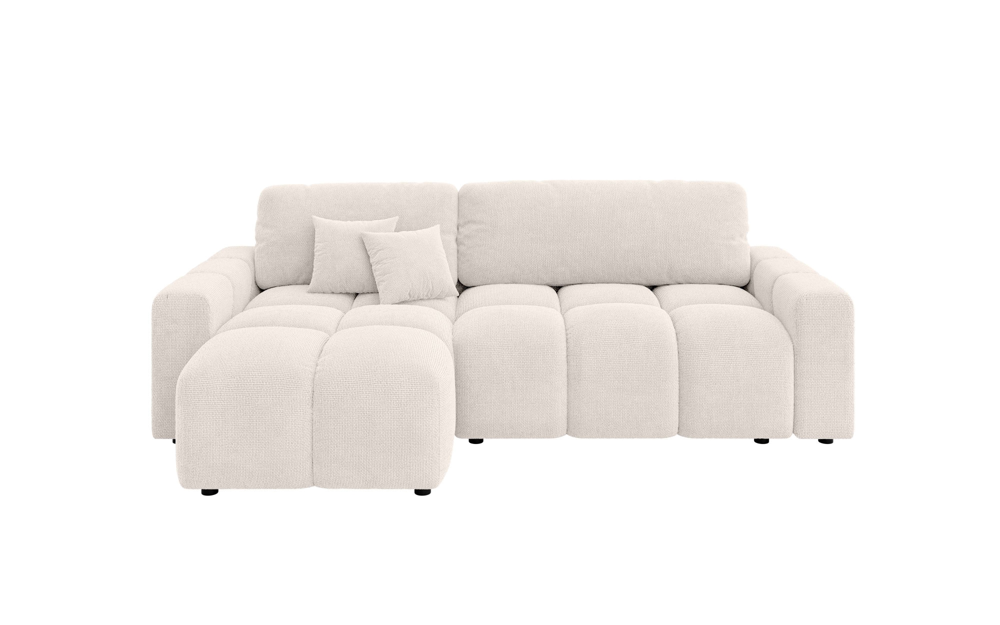 INOSIGN Ecksofa »FELICI, Schlafsofa 233cm, L-Form mit Recamiere beidseitig montierbar«, Designsofa mit Bettfunktion und Bettkasten, Masse B/T/H: 233/142/88 cm