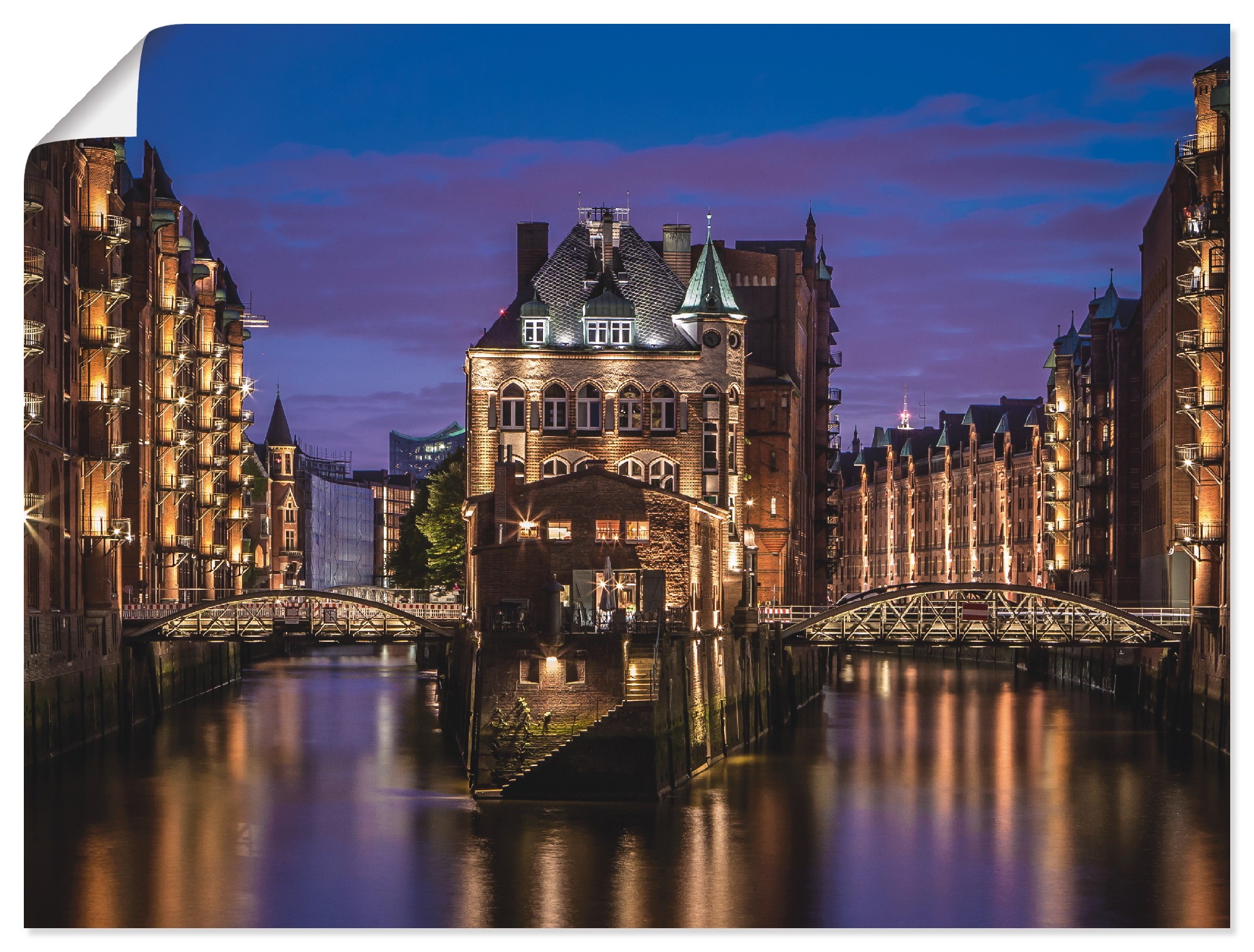 Image of Artland Wandbild »Wasserschloss Hamburg«, Deutschland, (1 St.), in vielen Grössen & Produktarten - Alubild / Outdoorbild für den Aussenbereich, Leinwandbild, Poster, Wandaufkleber / Wandtattoo auch für Badezimmer geeignet bei Ackermann Versand Schweiz