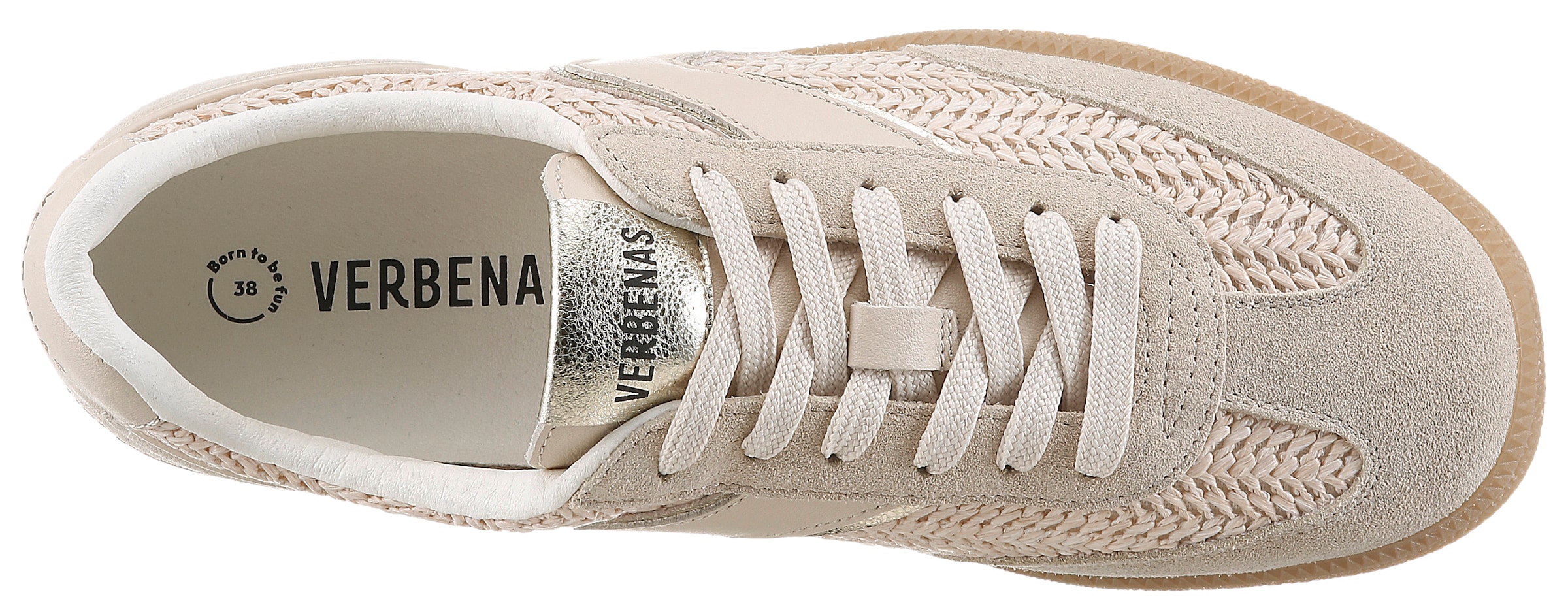 VERBENAS Sneakers »SOUND TROPIC«  baskets rétro, à lacets, chaussure de loisirs avec empiècement tressé