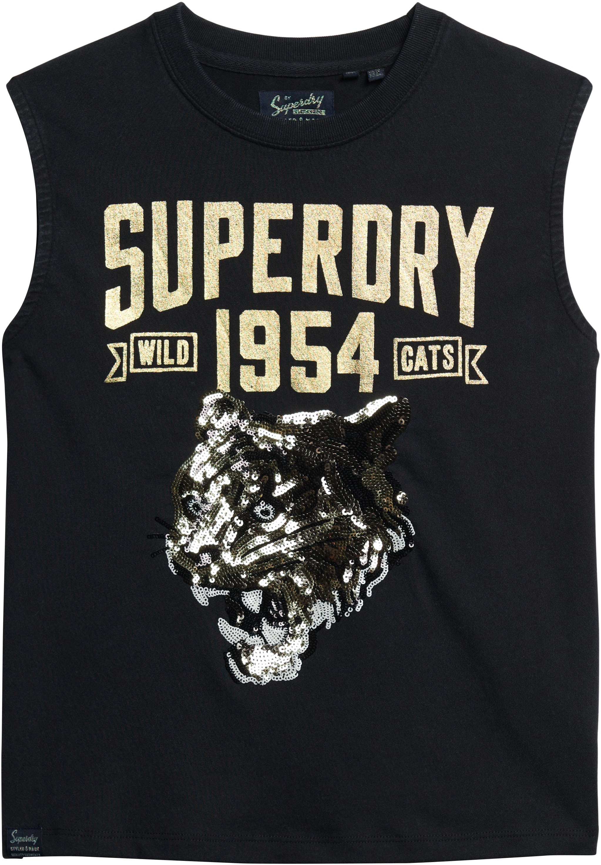 Superdry Tanktop »EMBELLISH ARCHIVE FITTED TANK«