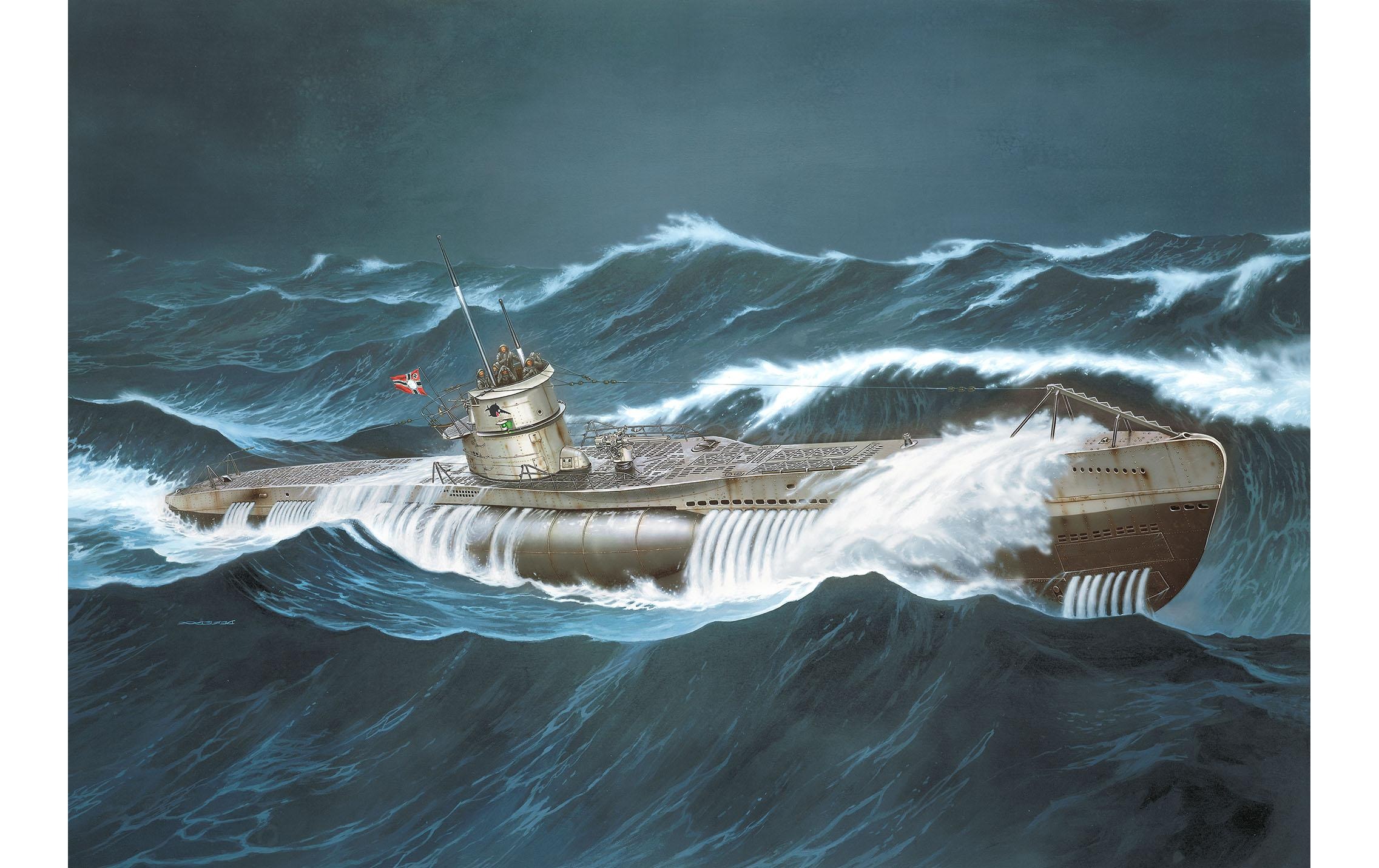Revell® Kit de modèles réduits »Geschenkset zum Film Das Boot« 1:144 fabriqué en Europe