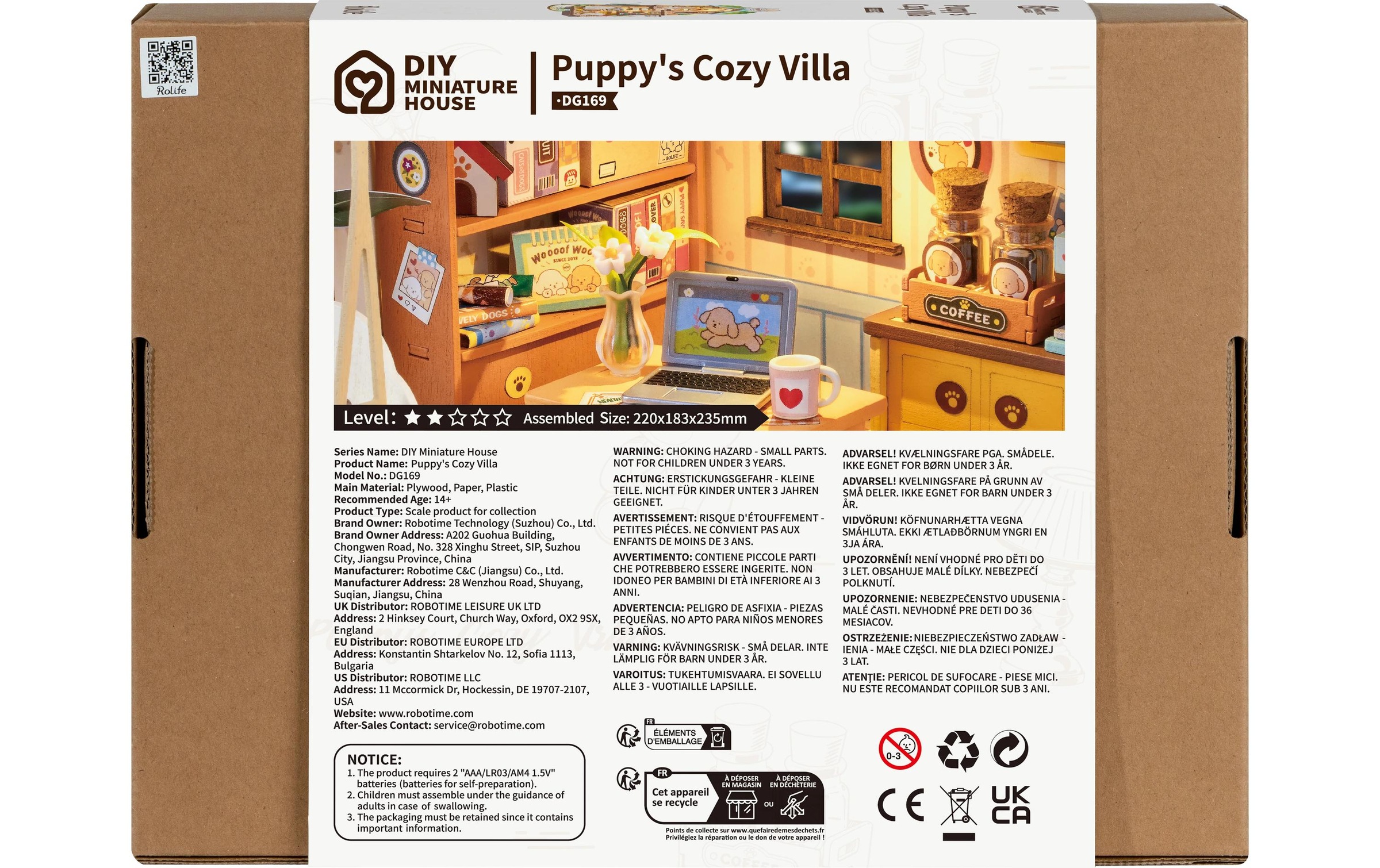   Modellbausatz »RoboTime Welpen Villa«