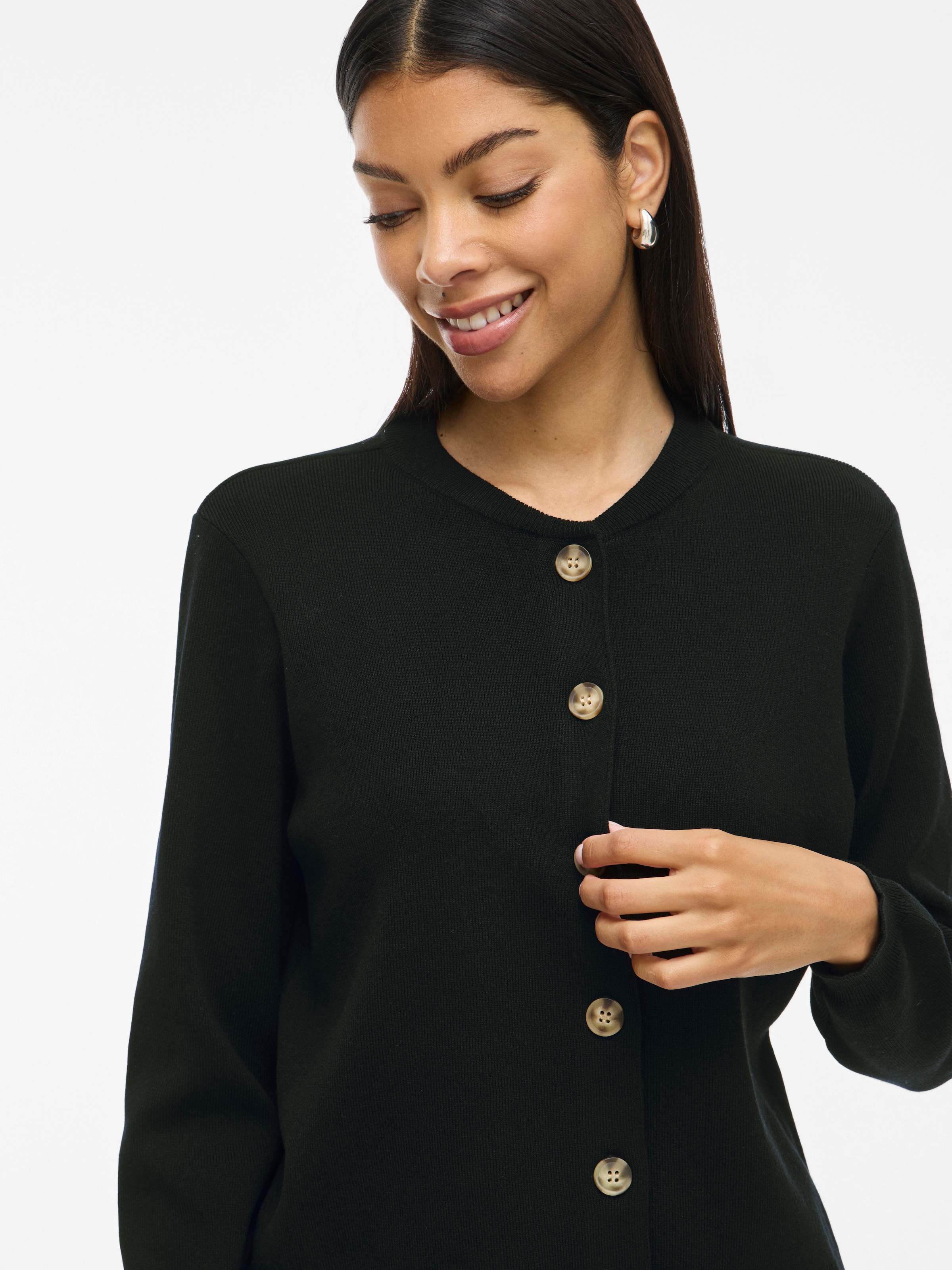 Vila Strickjacke »VIOSTRIA O-NECK L/S CARDIGAN - NOOS«