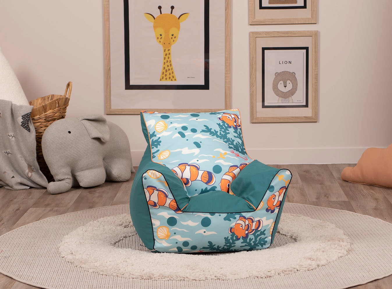 Knorrtoys® Sitzsack »Clownfish«, für Kinder; Made in Europe günstig kaufen