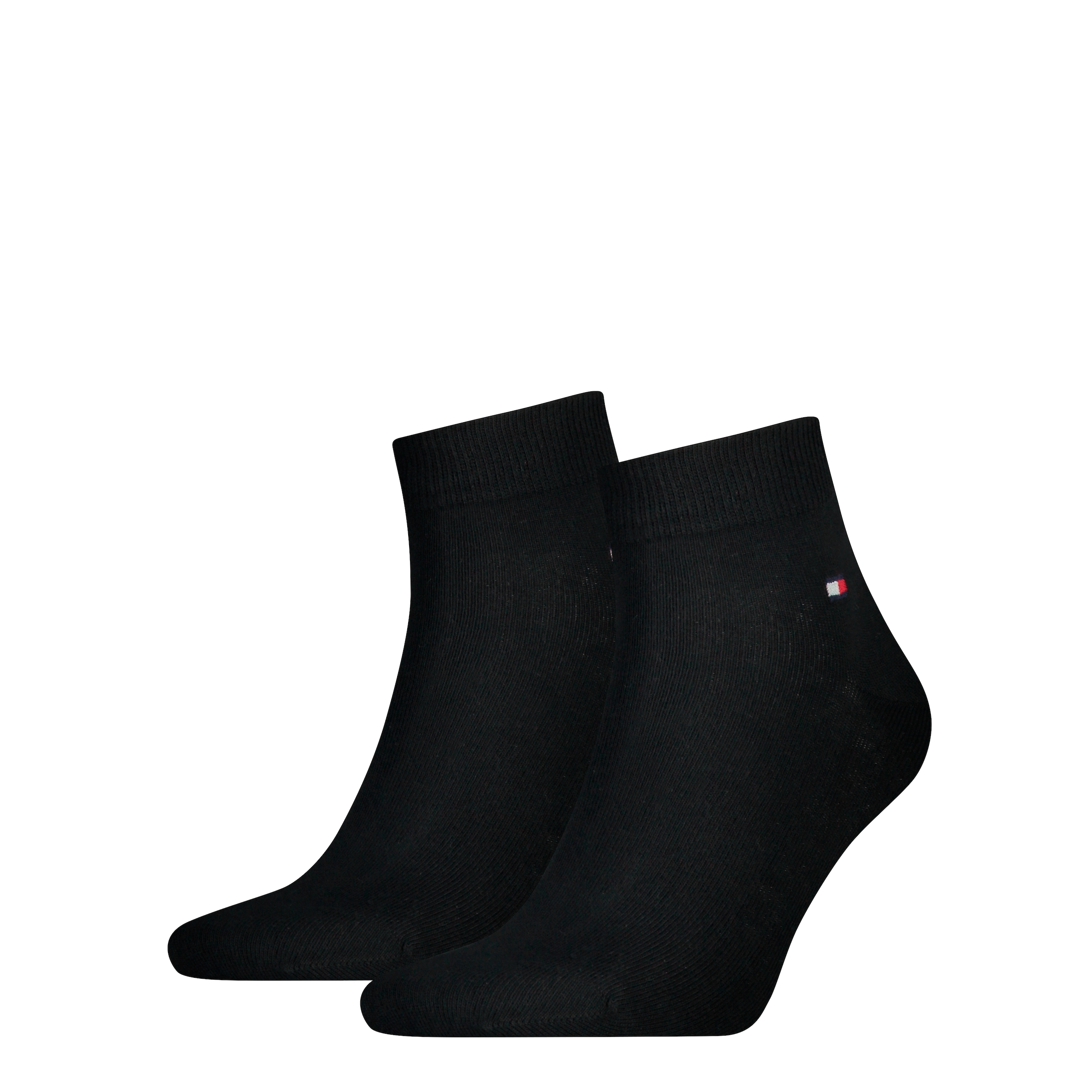 Tommy Hilfiger Chaussettes courtes »TH MEN QUARTER 6P« 6 paires,  ceinture côtelée douce et élastique, logo classique Tommy Hilfiger