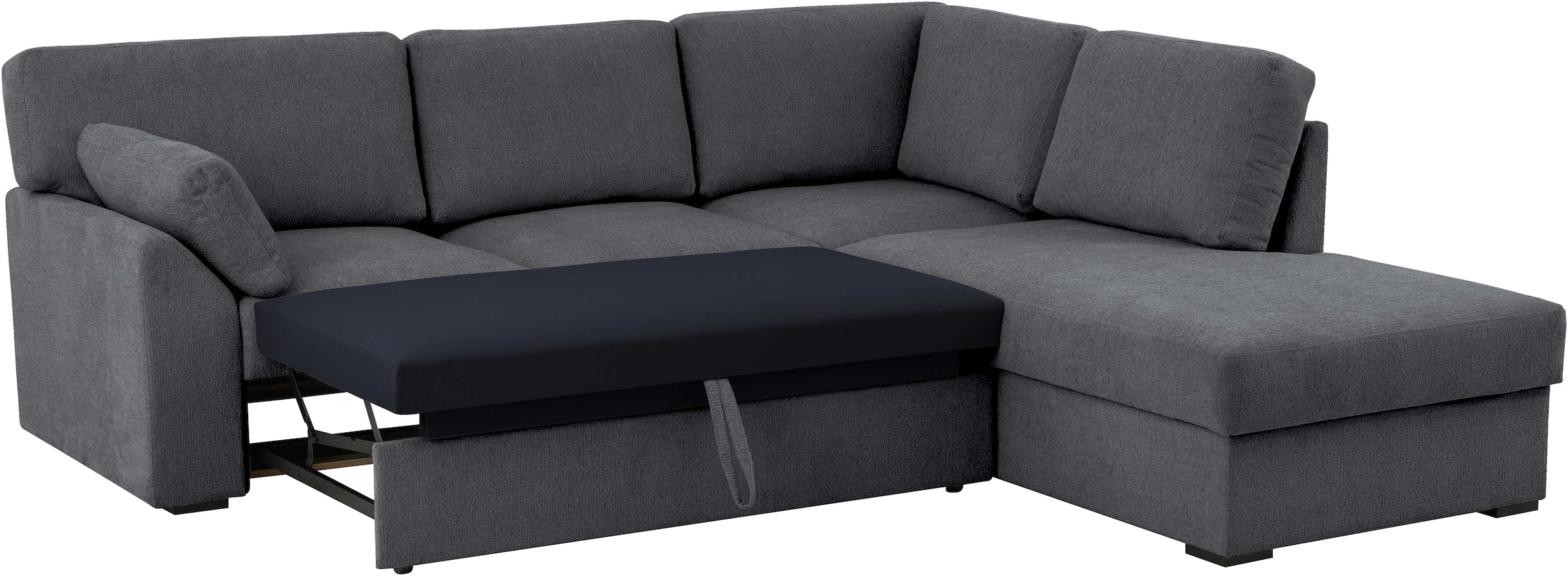 Home affaire Ecksofa »Citry« Breite 242 cm, Chenille, Bettfunktion, Bettkasten, L-Form