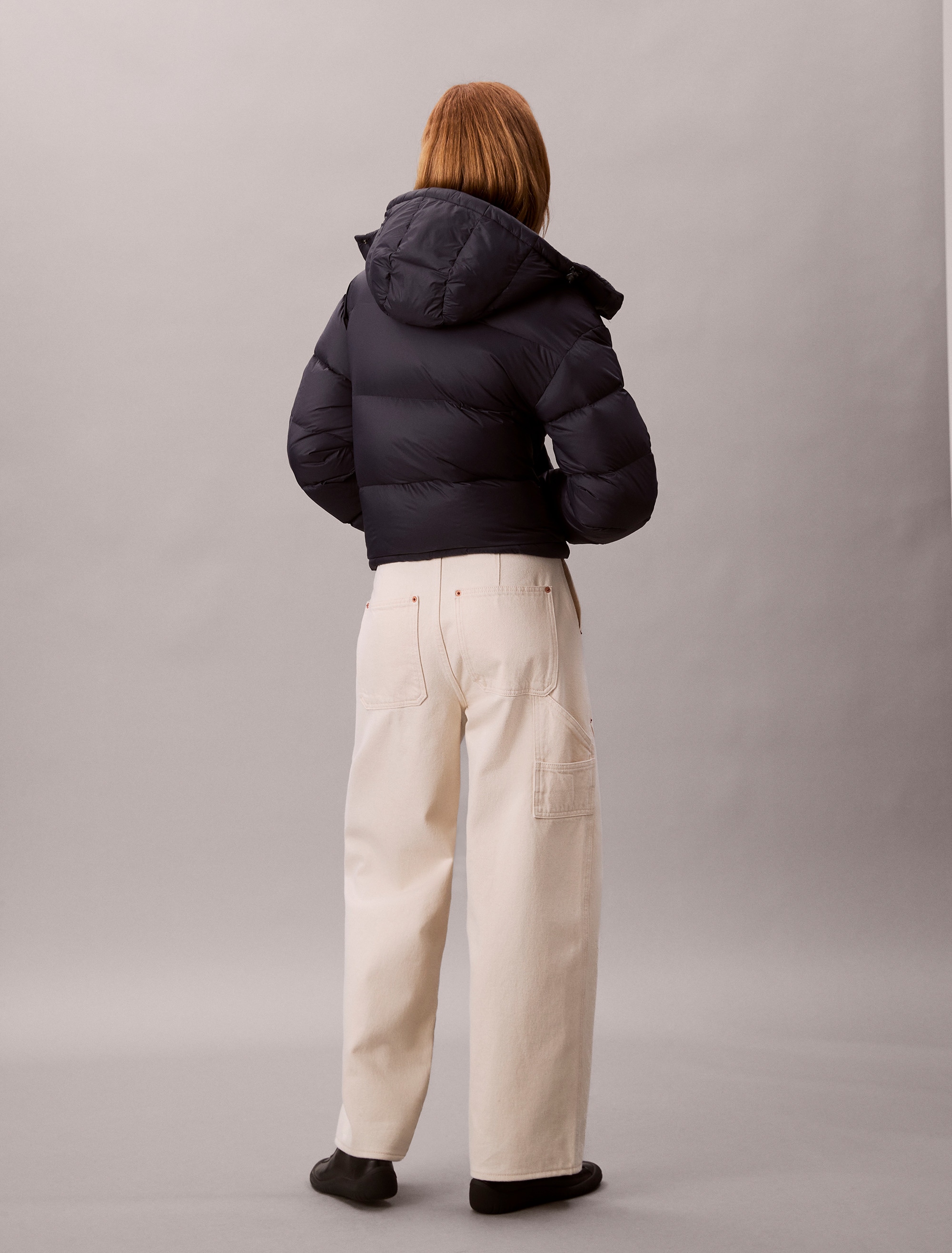 Calvin Klein Jeans Veste matelassée »ESSENTIAL MIDWEIGHT PUFFER JACKE« mit Kapuze Mit Rundhalsausschnitt, regular fit