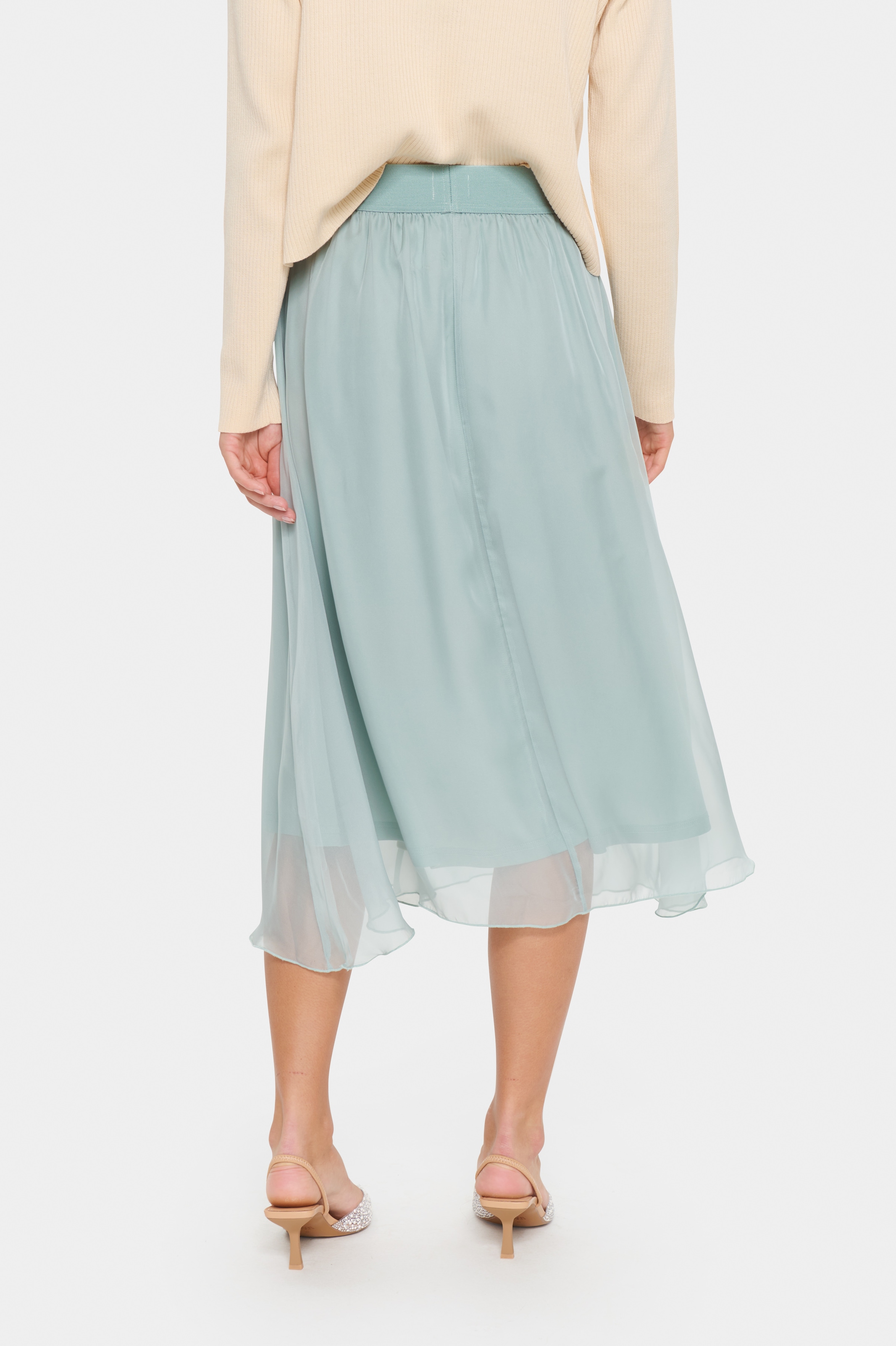 Saint Tropez Midirock »CoralSZ Skirt«, aus Chiffon