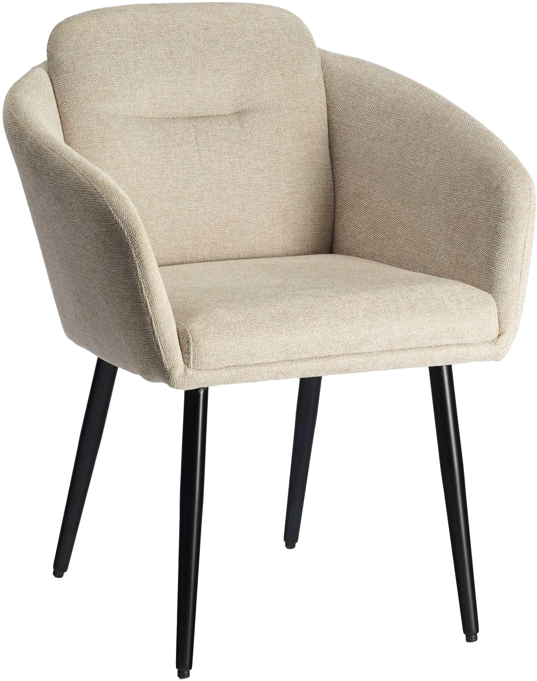 LeGer Home by Lena Gercke Chaise de salle à manger »Fleur« (Set) 2 cuisStrukturstoff, ergonomisches Design, gesteppte Rückenlehne