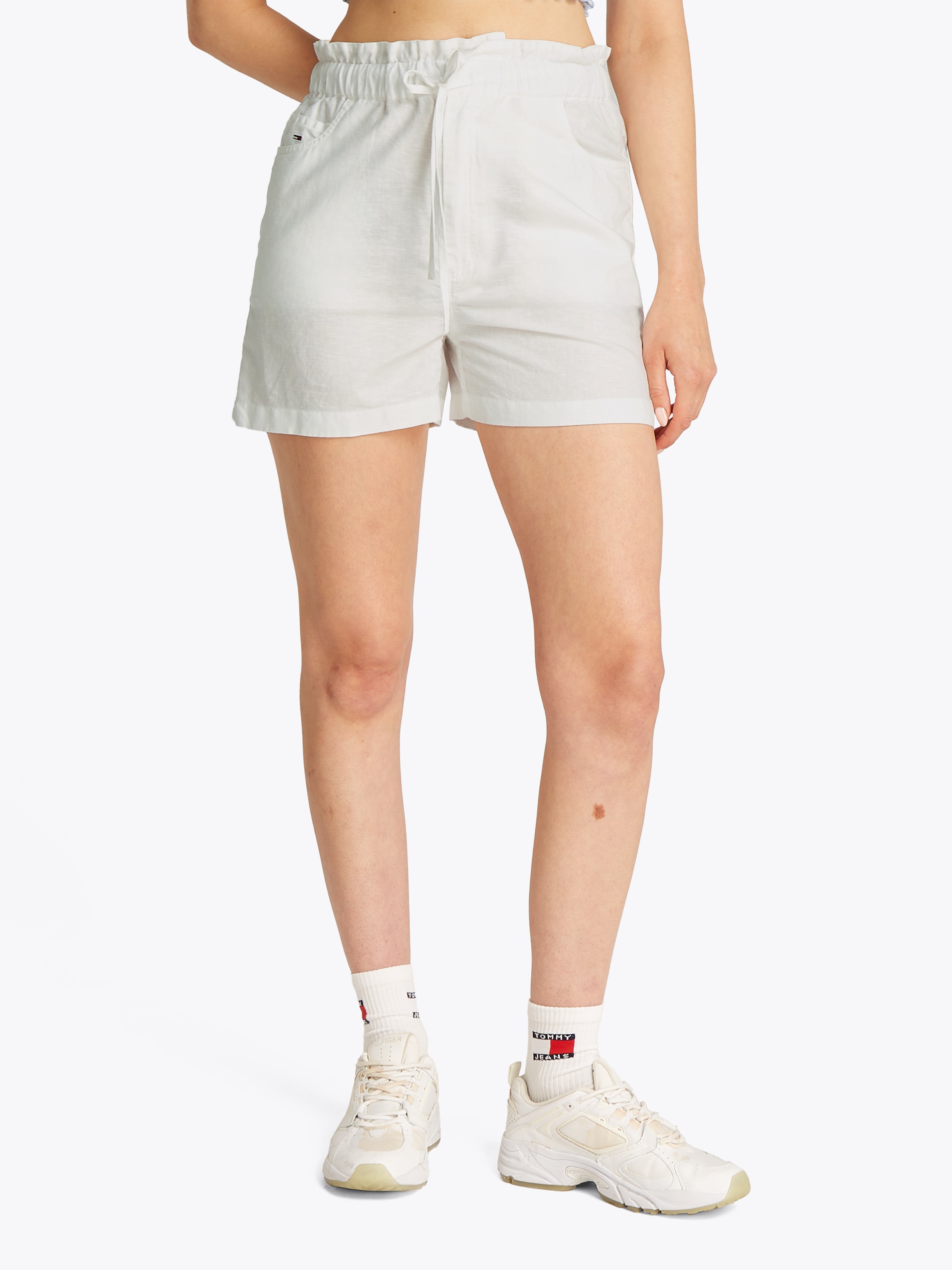 Image of Tommy Jeans Shorts "TJW COTTON LINEN SHORT" mit Rüsche