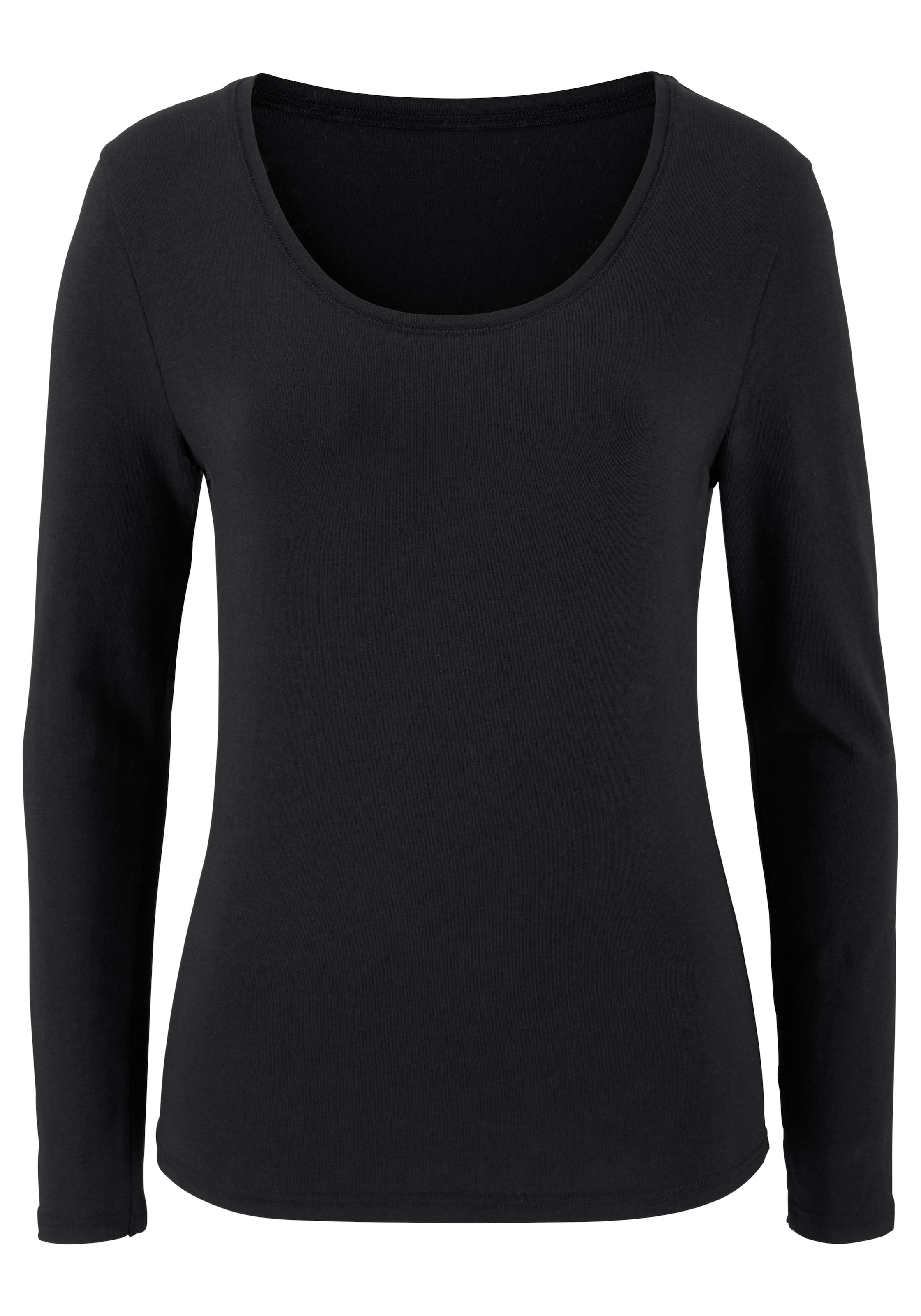 Vivance Langarmshirt, aus elastischer Baumwoll-Qualität