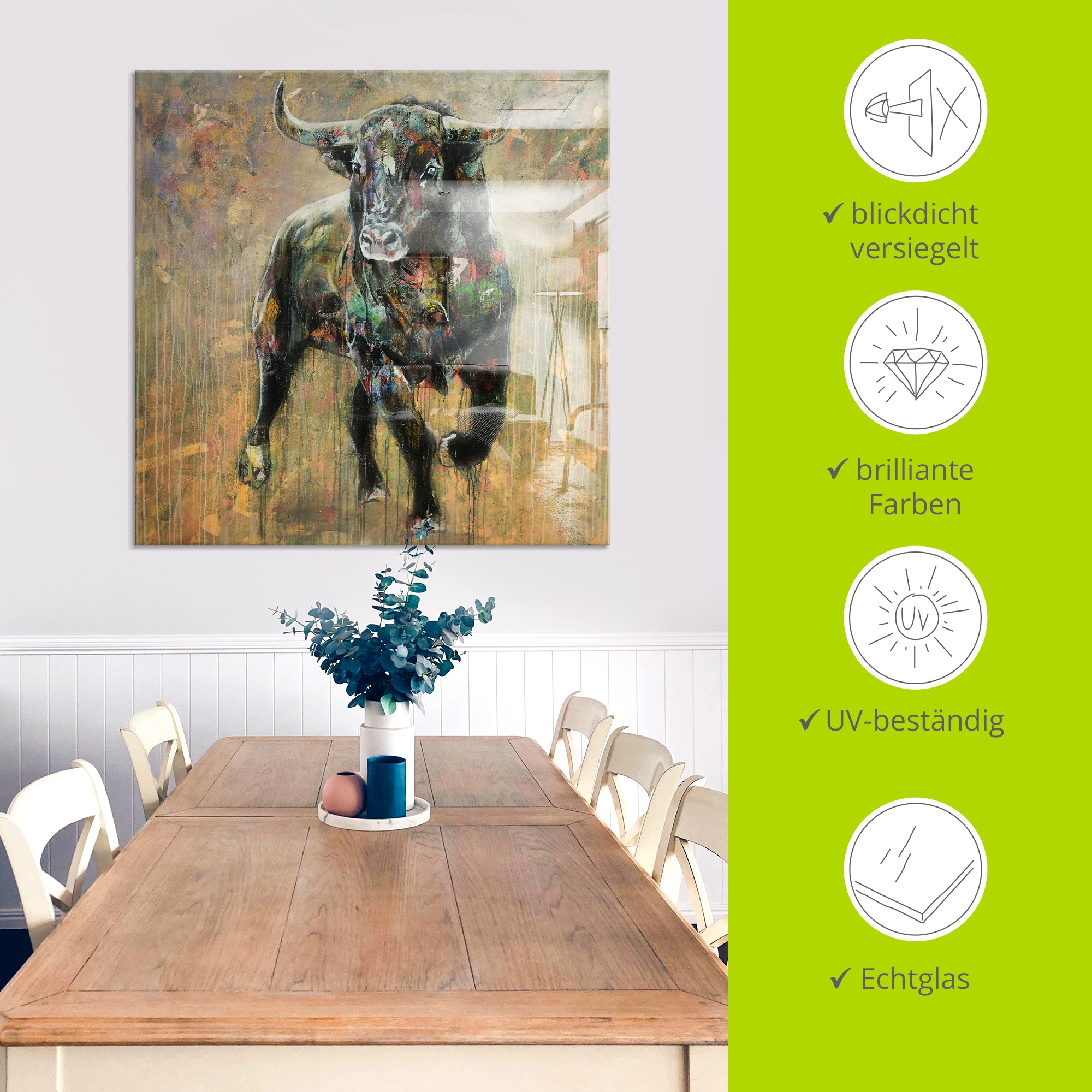 Artland Glasbild »Der Moment der Entscheidung« 1 Stk. tlg. in verschiedenen Grössen