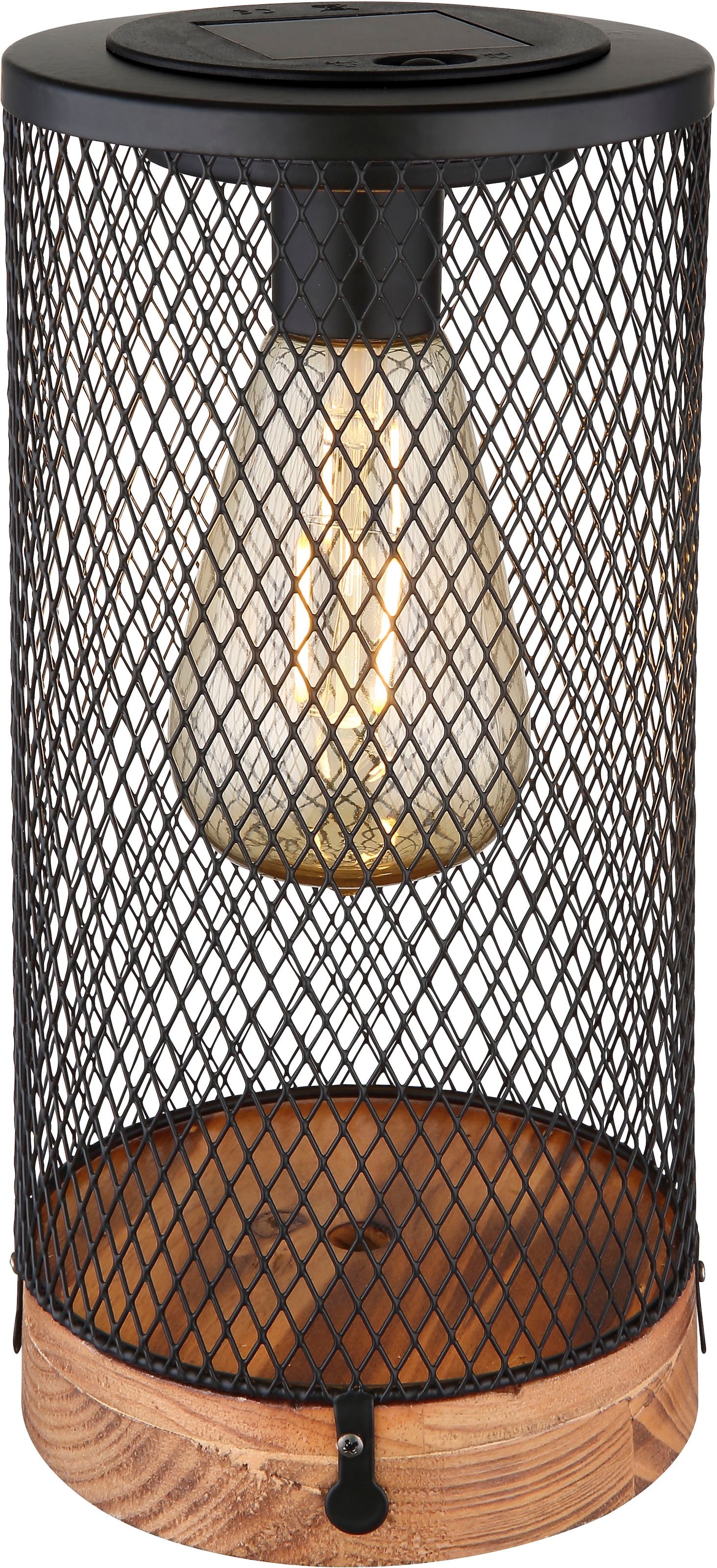 GLOBO LIGHTING LED Solarleuchte »SOLAR« LED-Modul 1 Stk. Warmweiss Solarlampe für Garten, Toller Lichteffekt, Terrasse, Balkontisch