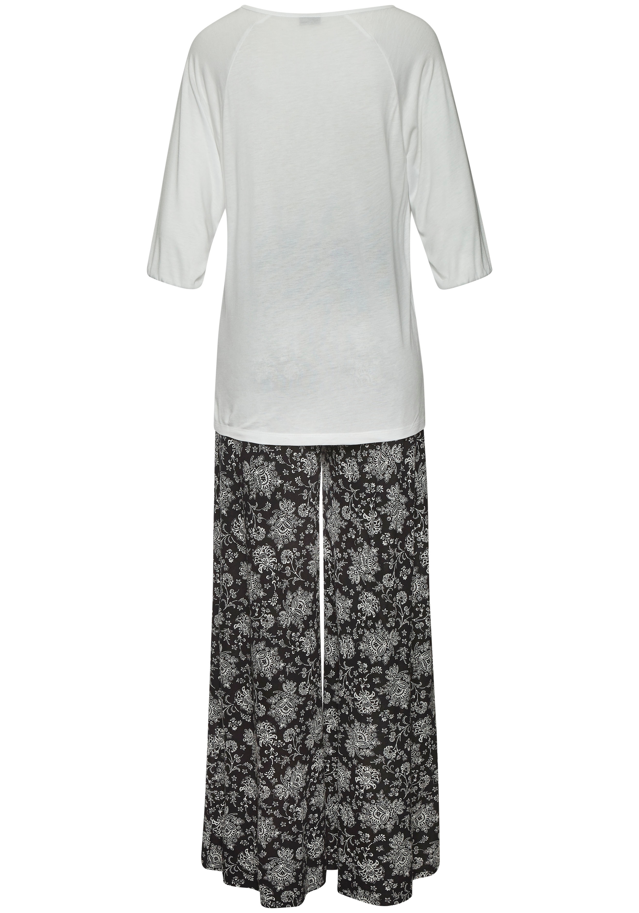Vivance Dreams Pyjama, (2 tlg.), mit Paisleymuster