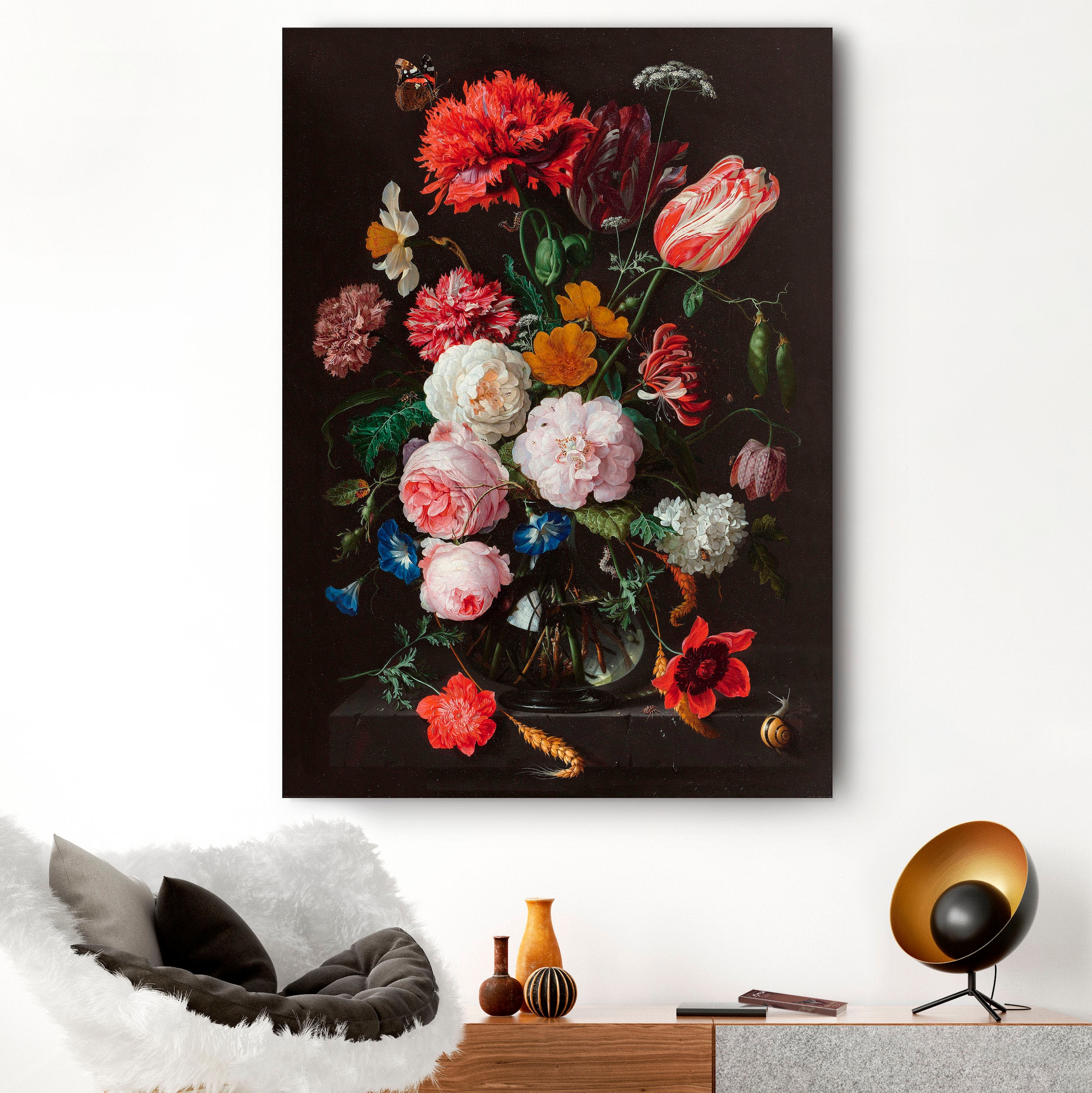 Reinders! Holzbild »Stilleben Blumen in Vase Jan Davidsz de Heem«, (1 St.)  kaufen