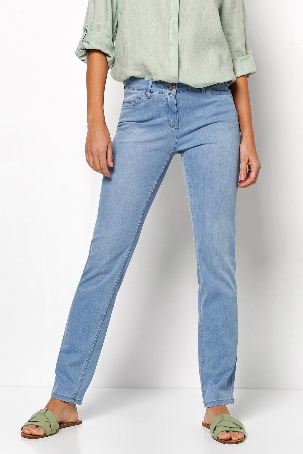 TONI Straight-Jeans »Perfect Shape Straight«, mit Gesässtaschen mit aufwendiger Verzierung-toni 1