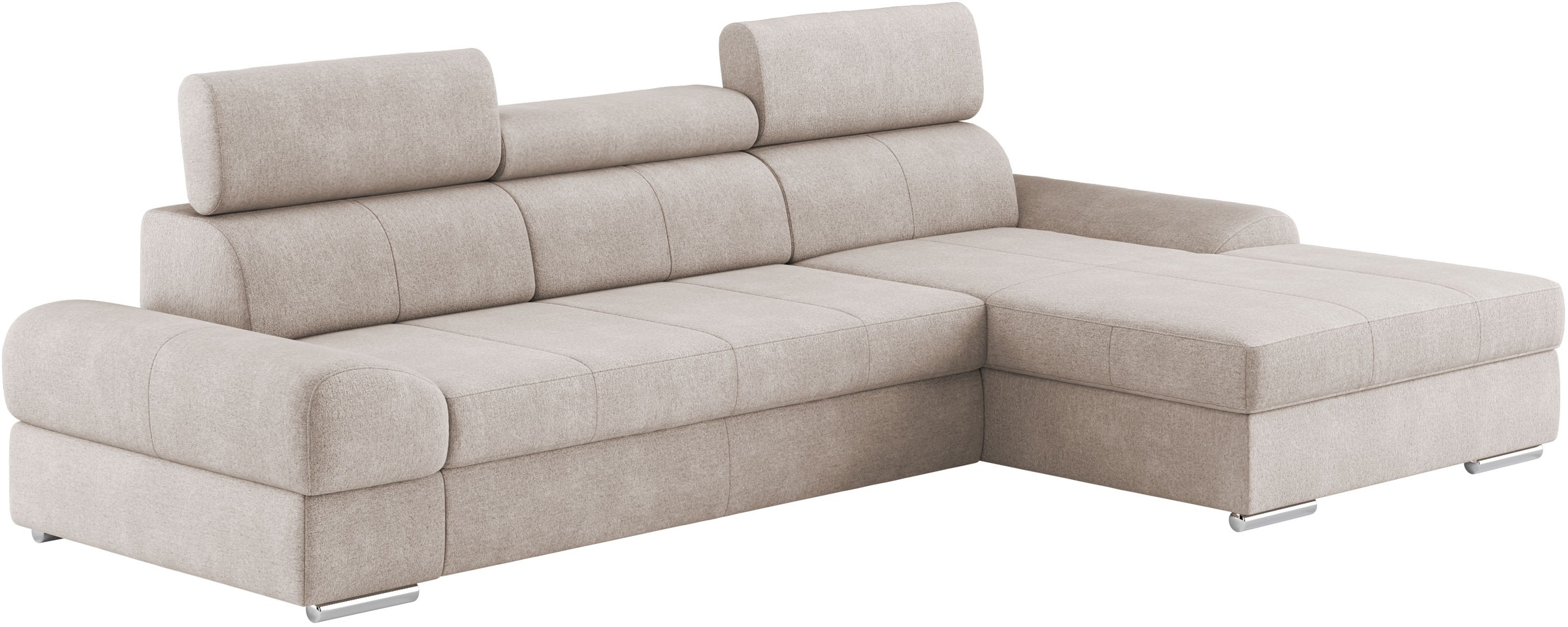 sit&more Ecksofa »Broadway L-Form«, inklusive Kopfteilverstellung, wahlweise mit Bettfunktion