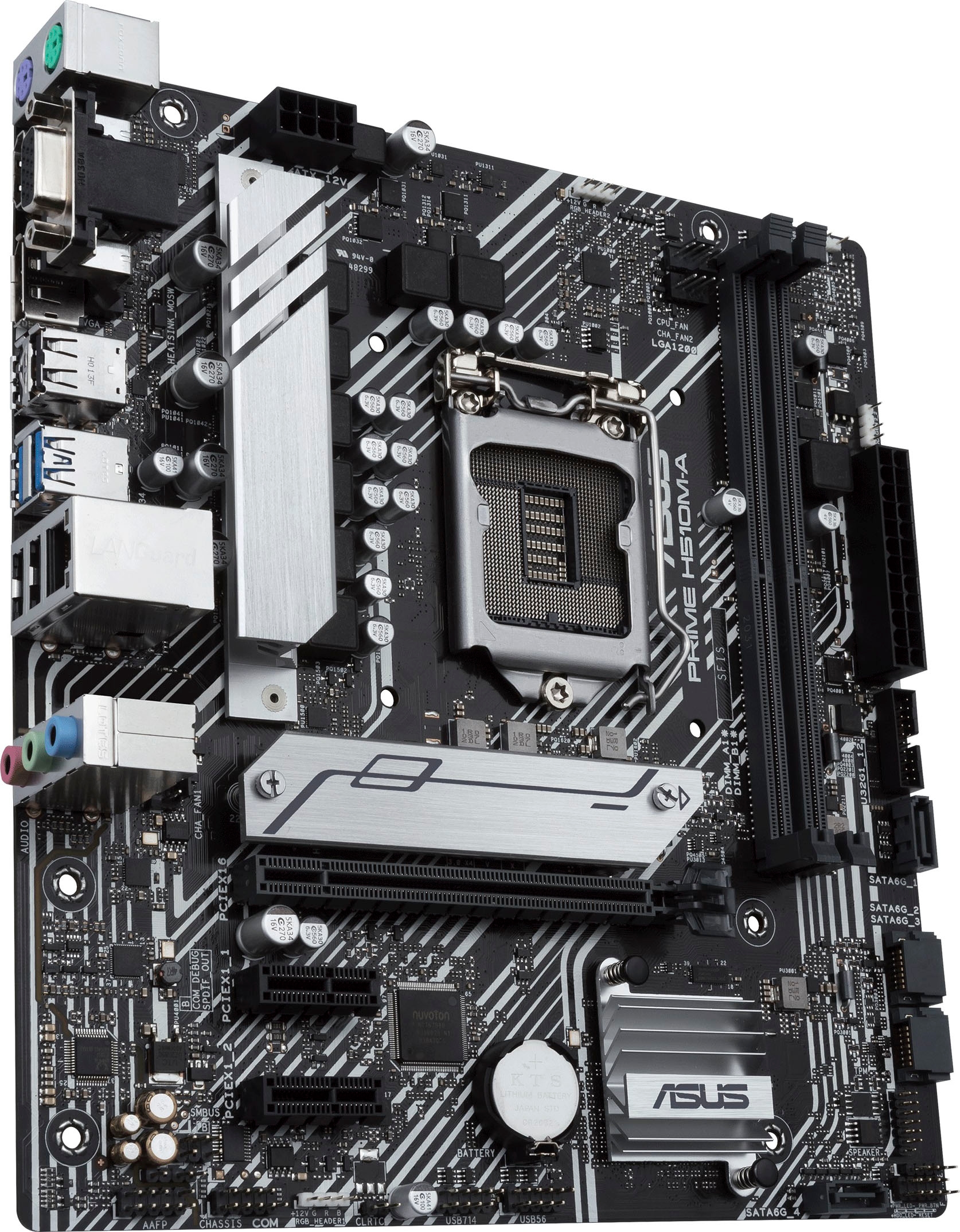 Asus Mainboard »PRIME H510M-A«, mATX, M.2, USB 3.2 Gen 1 Typ-A, Intel 1Gbit/s Ethernet, PCIe 4.0