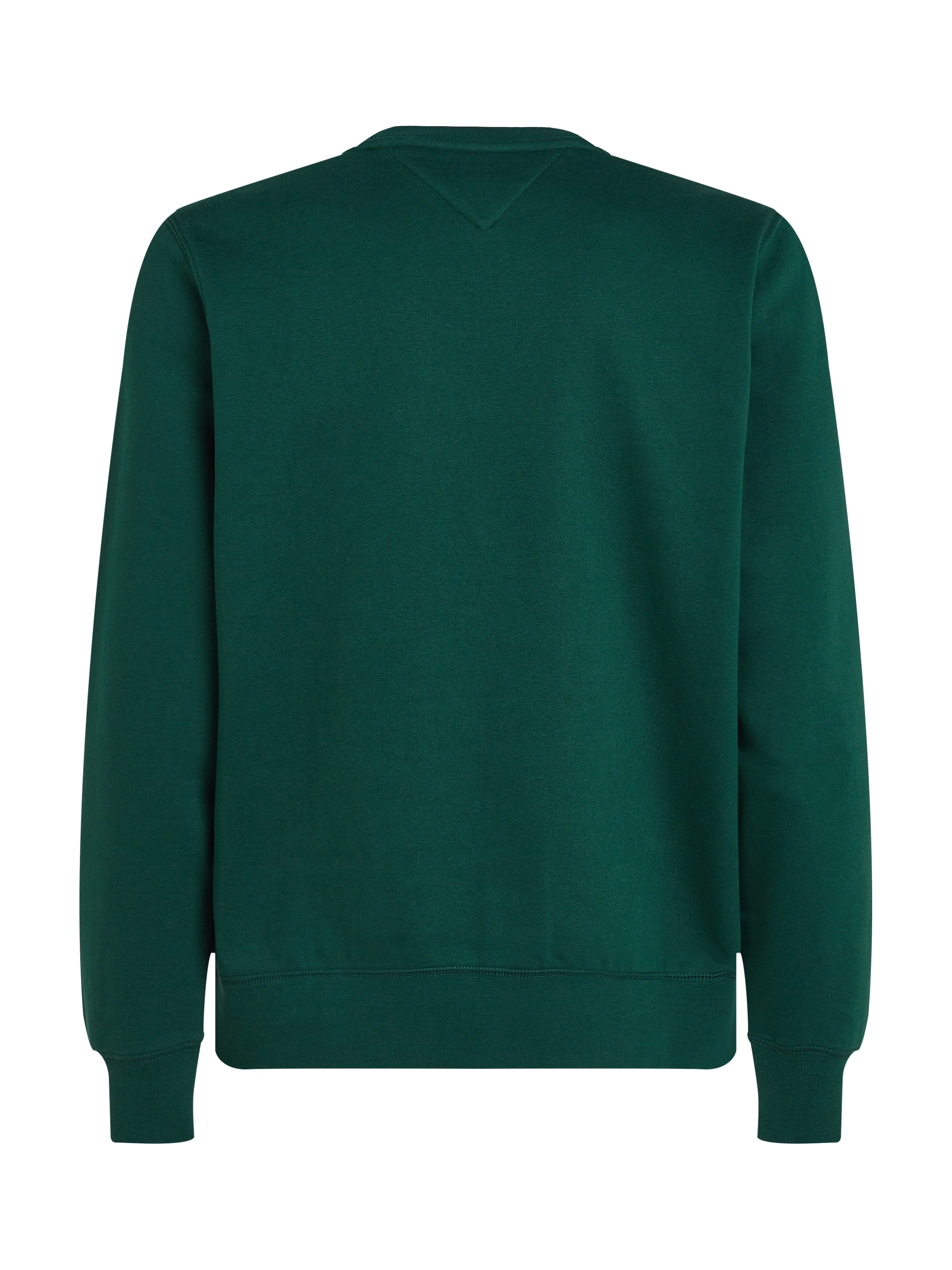Tommy Hilfiger Sweatshirt »TOMMY LOGO SWEATSHIRT mit Rundhals und Stickerei«, unifarben, casual, regular fit, Baumwollmix, Rundhals
