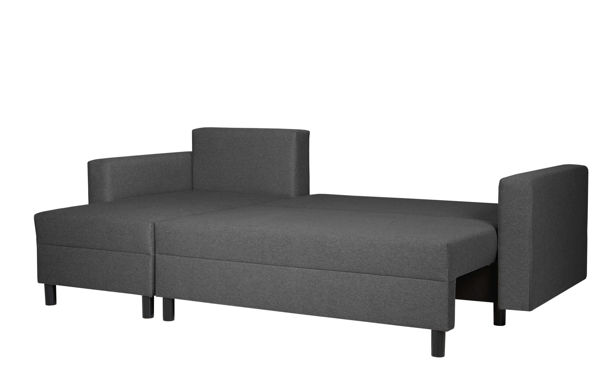 INOSIGN Ecksofa »GLENOE Schlafsofa mit Bettkasten, Recamiere beidseitig montierbar«, L-Form, Masse B/T/H: 230/135/84,5 cm, Velvet & Struktur weich