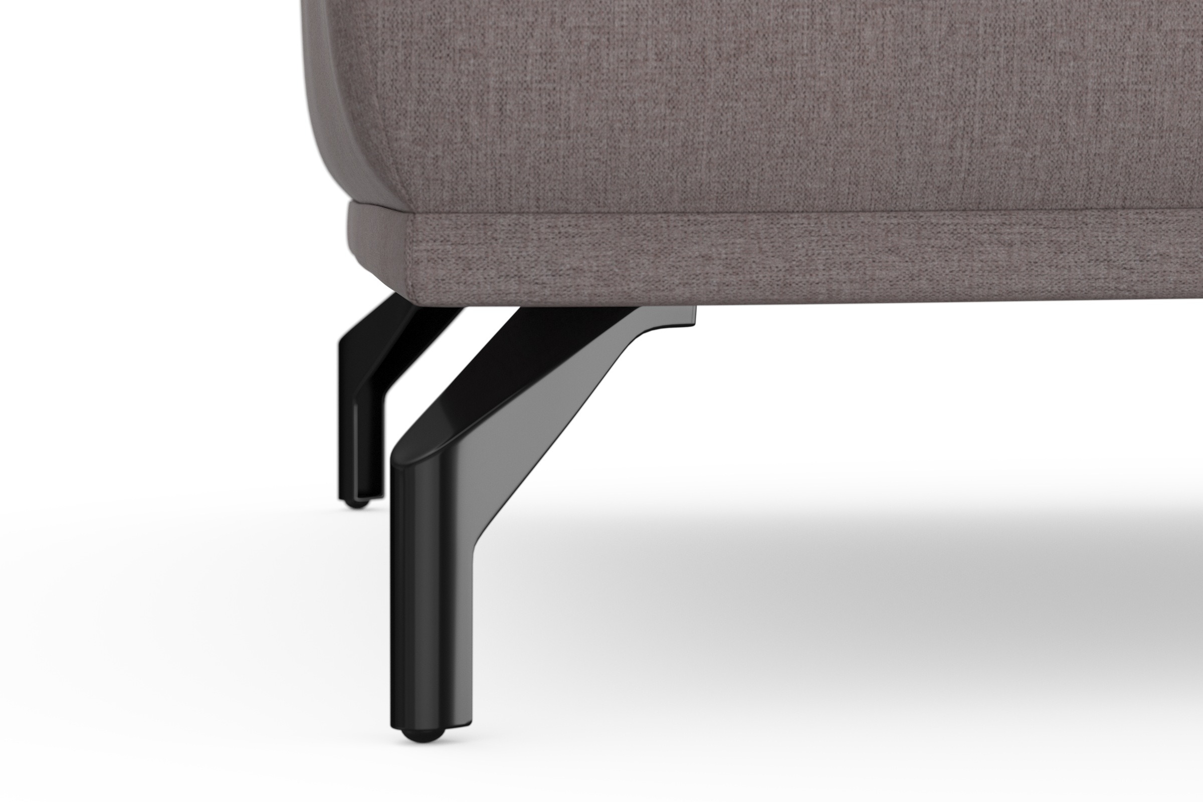 sit&more Hocker »Bailando«, mit Federkern und schwarzen, matten Metallfüssen