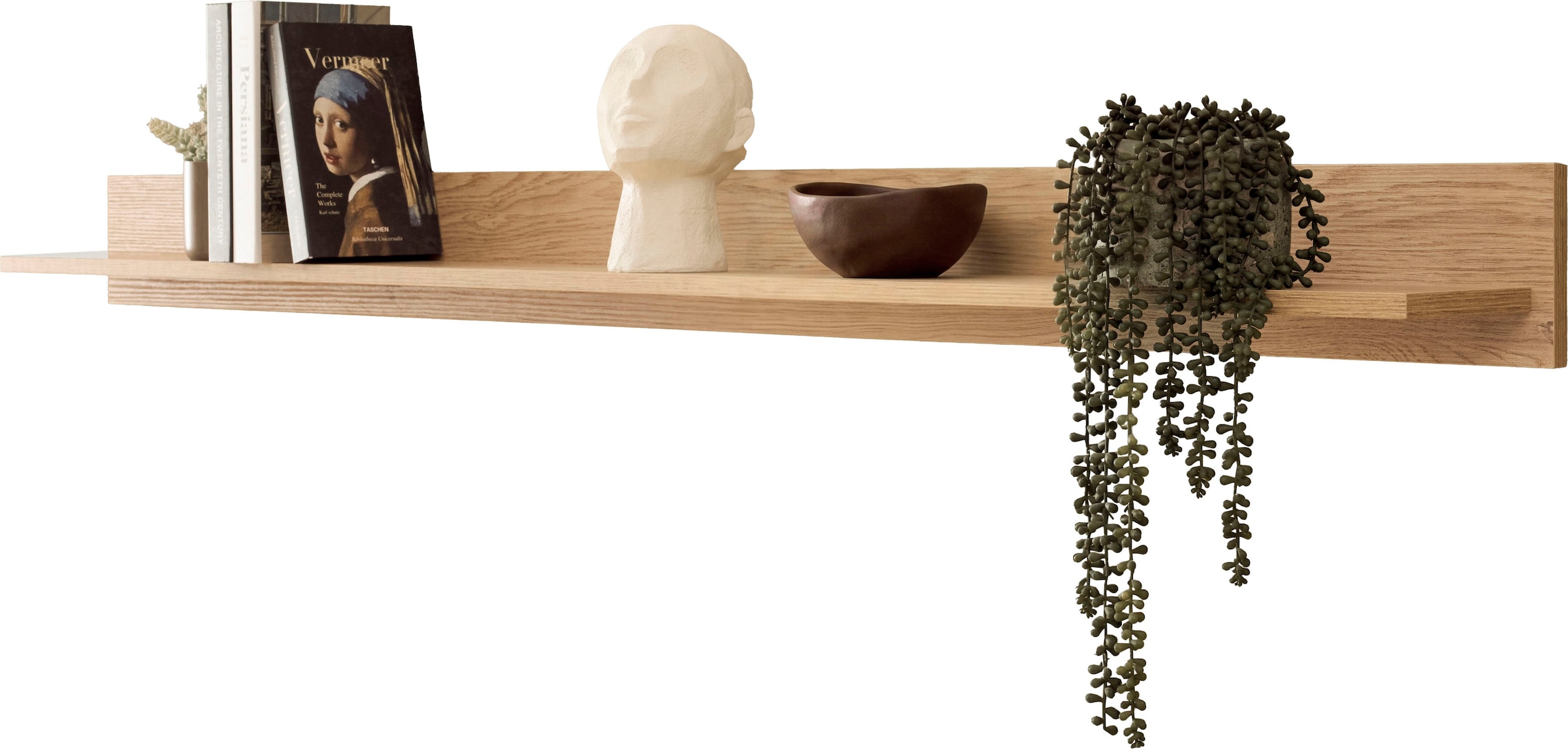 Home affaire Tableau mural »Fredericia, modernes Wandregal, Wandhalter mit Ablagefläche« étagère suspendue polyvalente, chêne Cremona Toro, largeur 195 cm