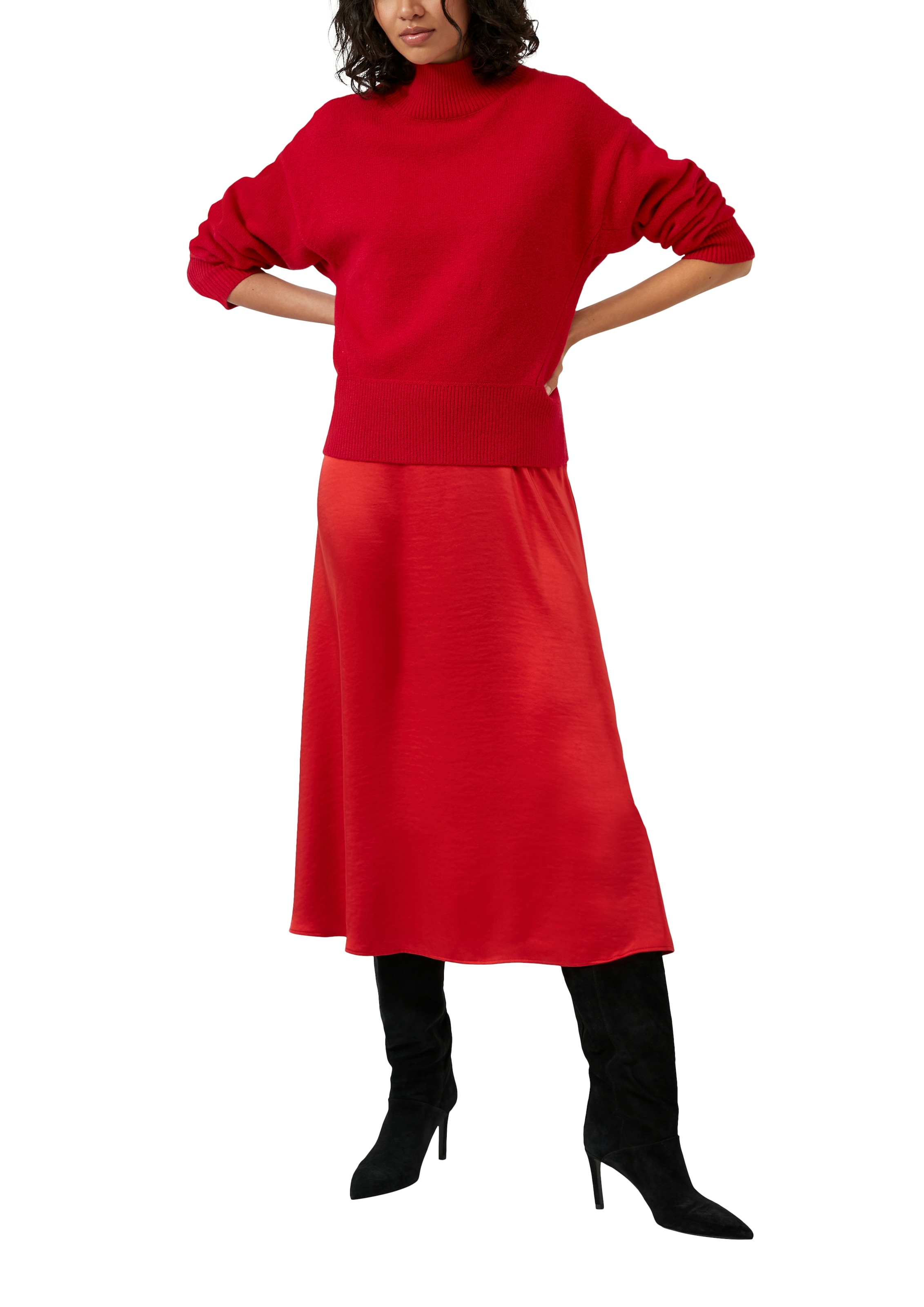 s.Oliver Pull en tricot mit Rippbündchen