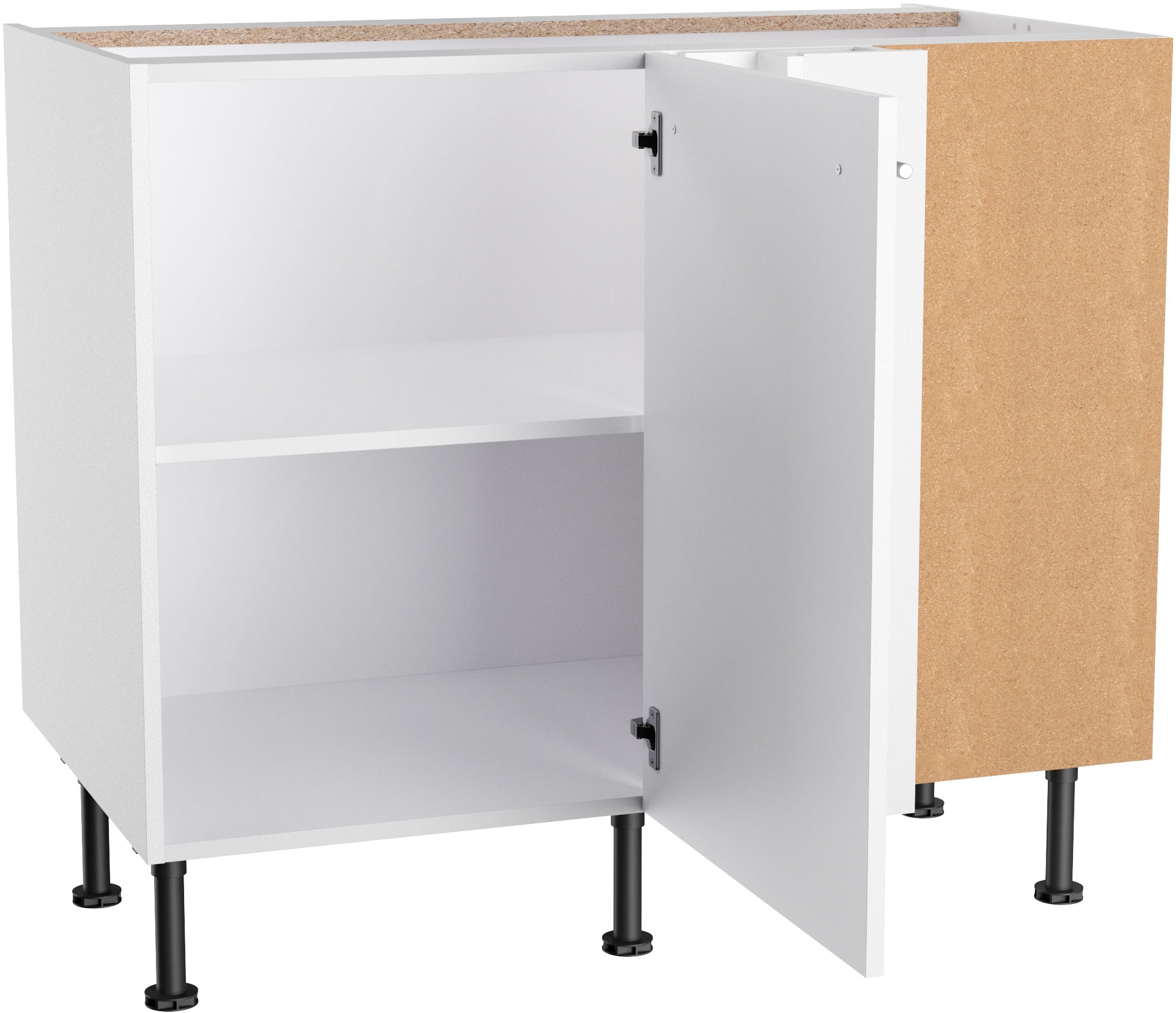OPTIFIT Eckunterschrank »Bern2«, Breite 100 x 65 cm, Lösung für Geschirrspüler, 1 Tür, 1 Einlegeboden