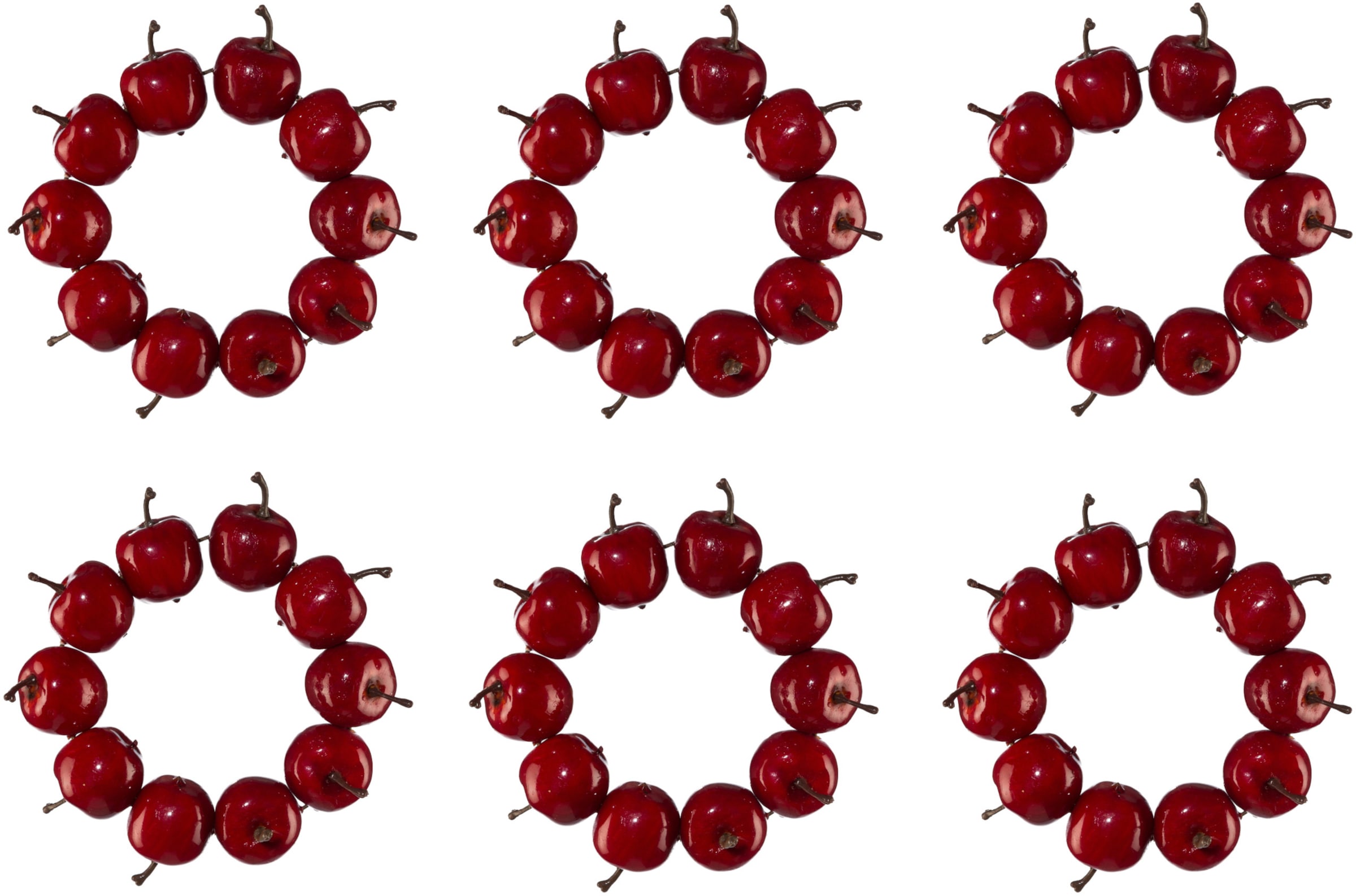 Image of Creativ deco Dekokranz, (6 St.), schimmernde Oberfläche bei Ackermann Versand Schweiz