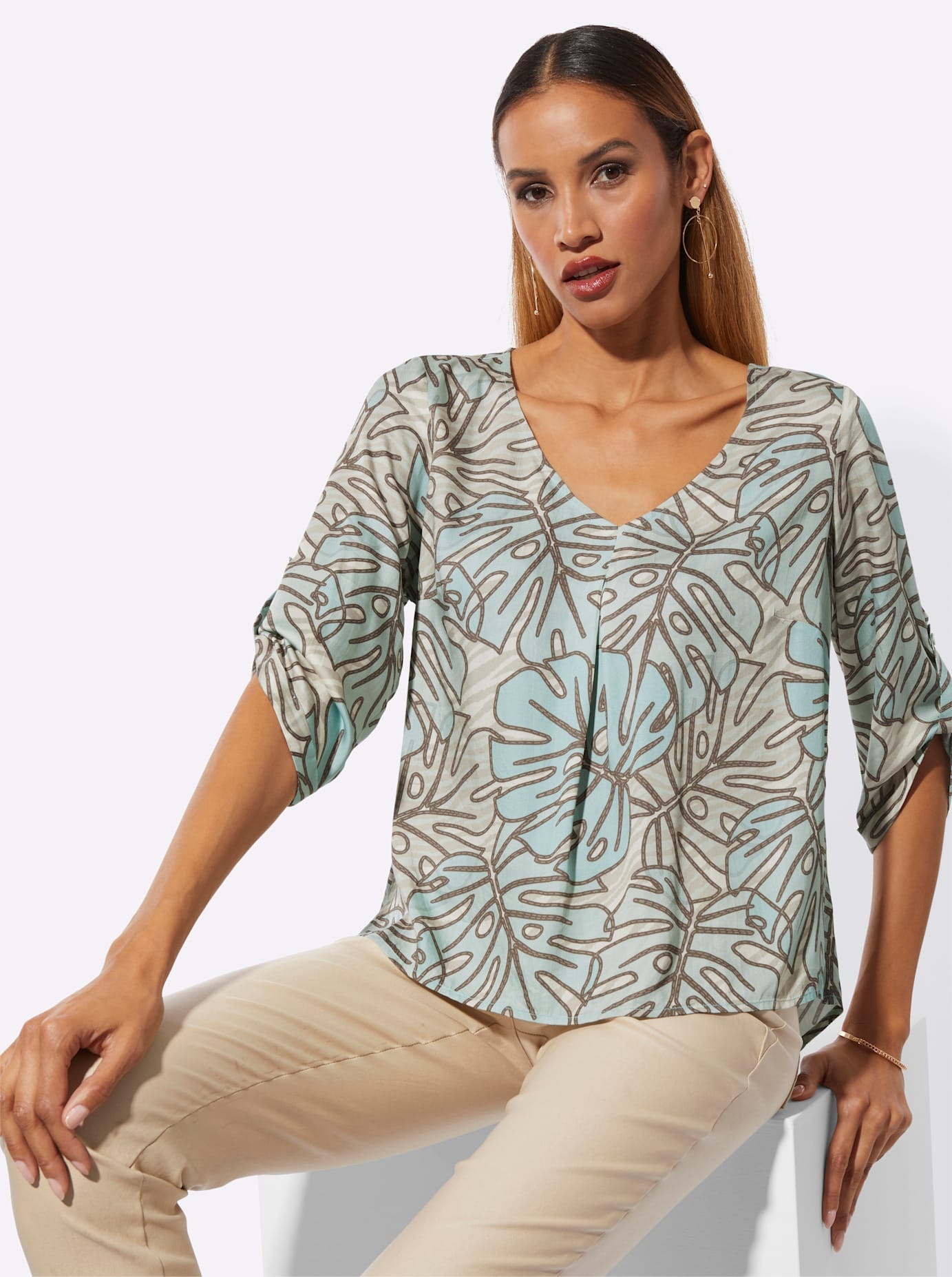 creation L Druckbluse
