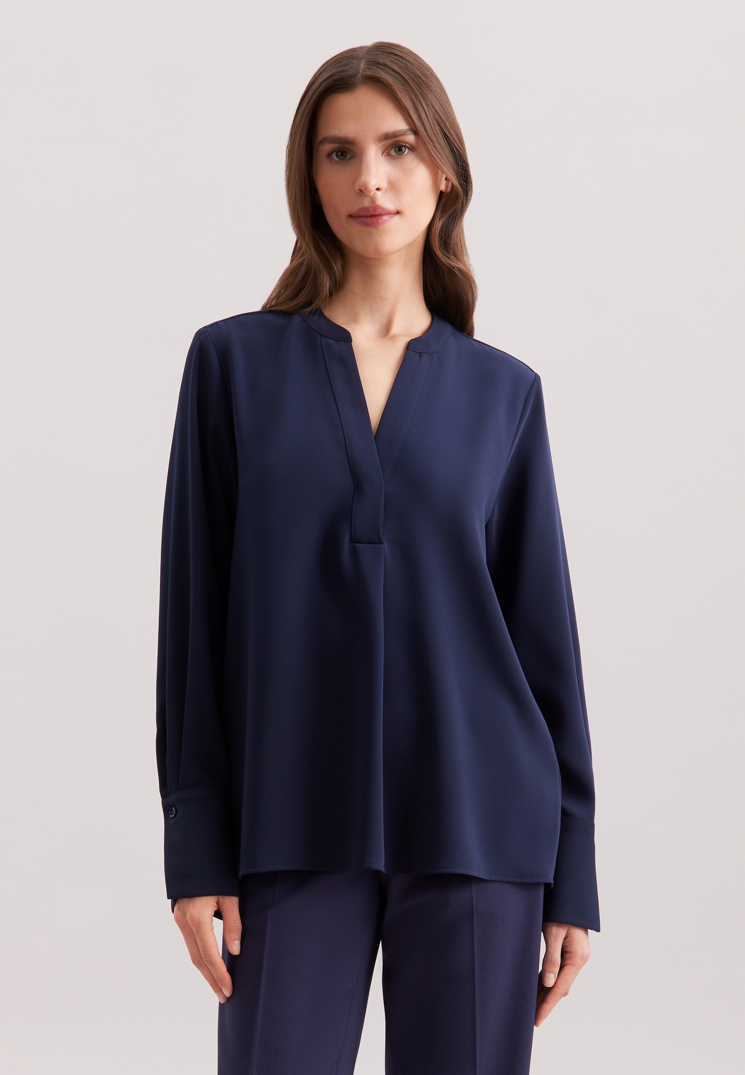 Image of seidensticker Klassische Bluse "Schwarze Rose" Tunika Uni