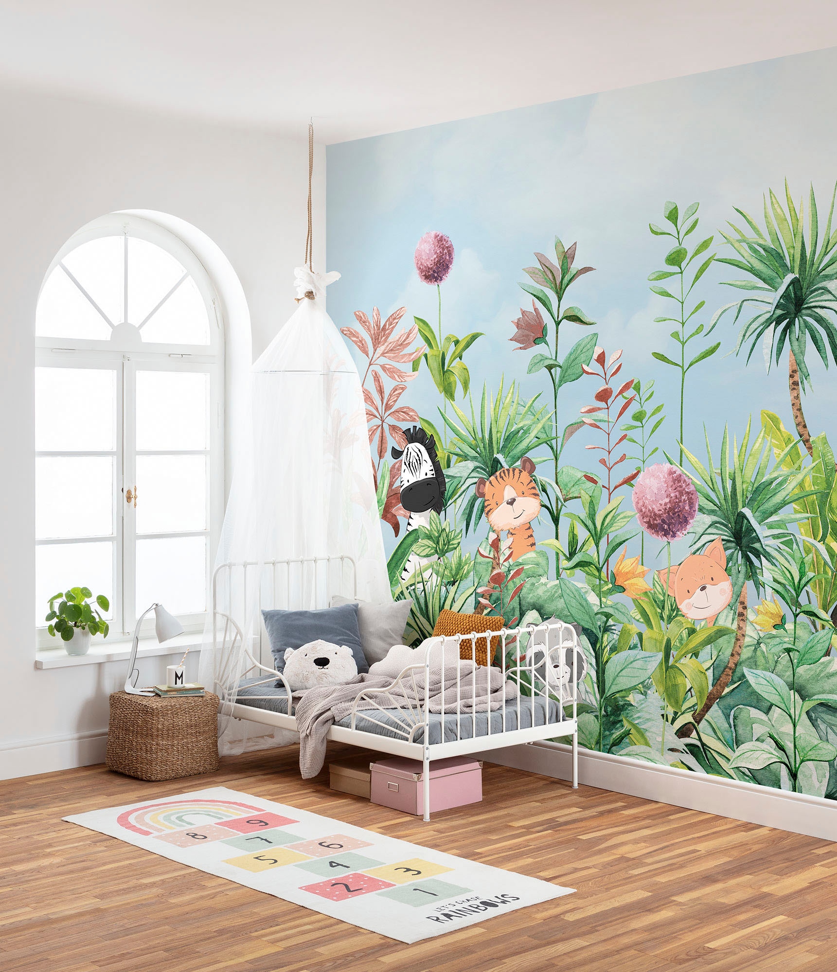 Image of Komar Fototapete "Digitaldruck Vlies - First Day of School - Grösse 300 x 250 cm" bedruckt glatt Wohnzimmer, Schlafzimmer