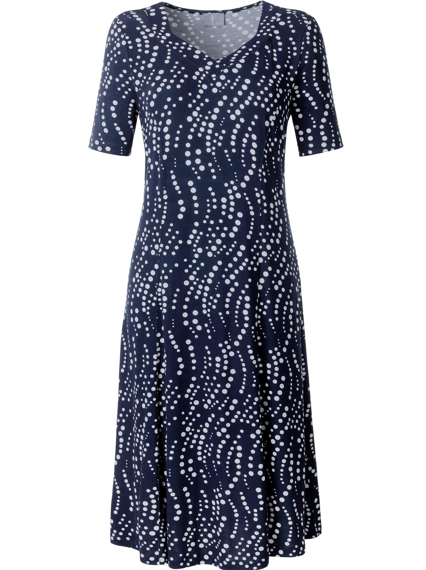 Jersey-Kleid mit Herz-Ausschnitt