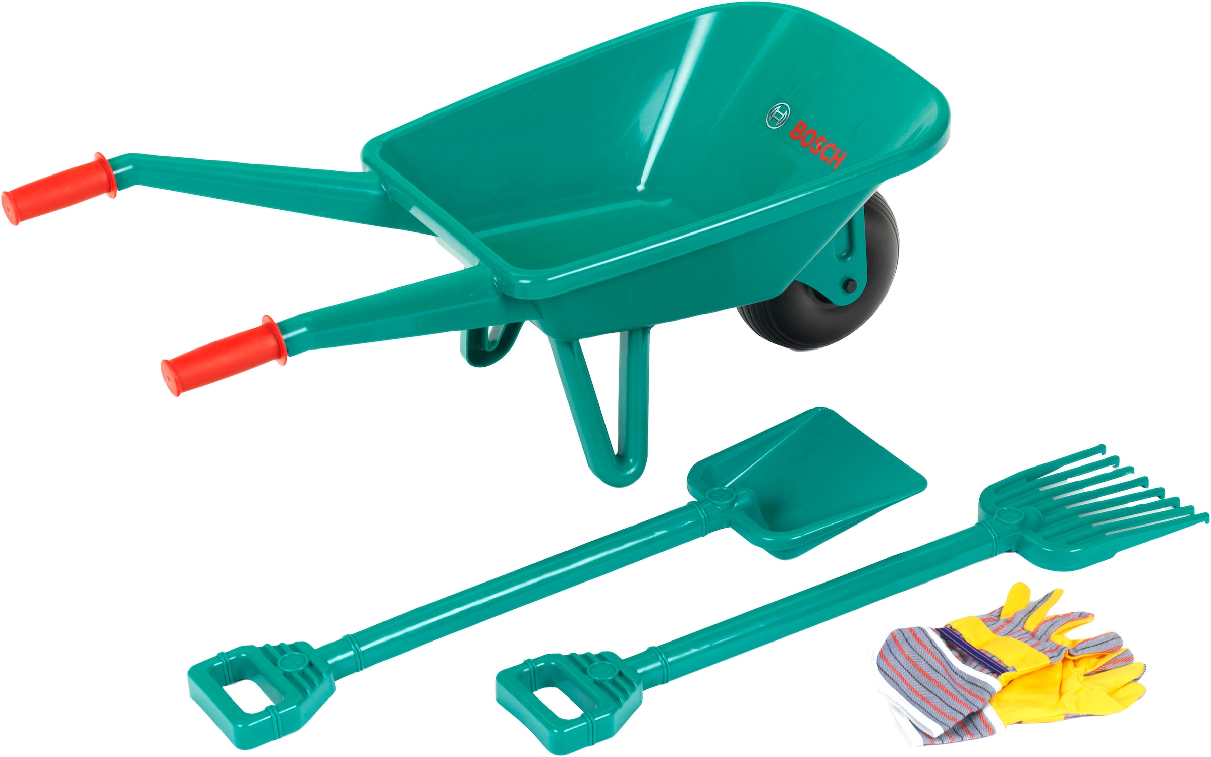 Klein Kinder-Gartenset »Spielzeug Rasenmäher und Schubkarre« Made in Germany