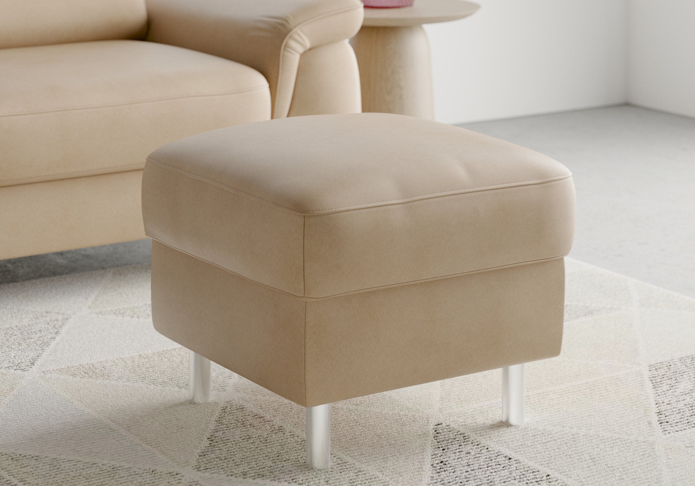 sit&more Stauraumhocker »Sinatra« Sitzfläche ist abnehmbar, chromfarbene Metallfüsse