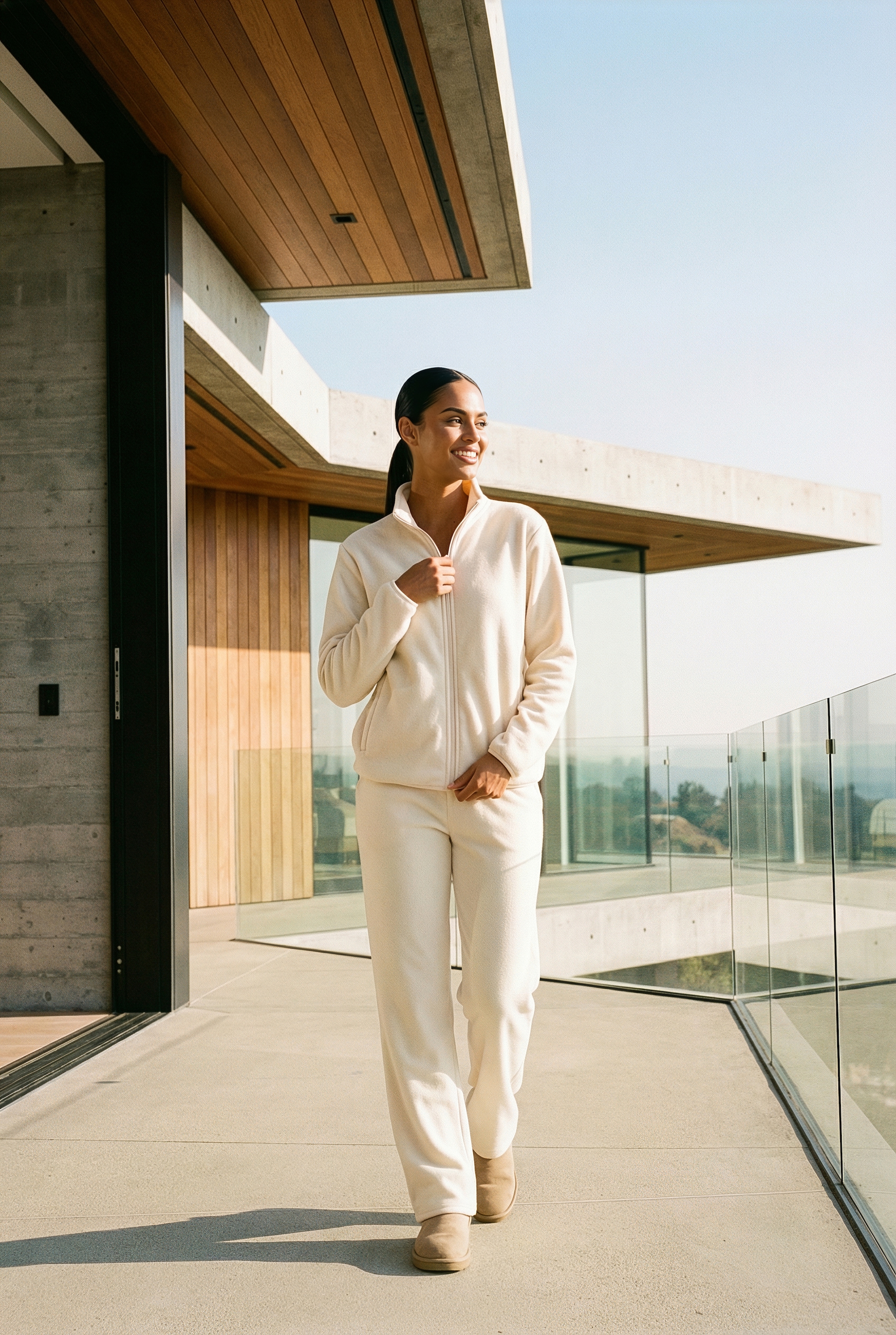 Vivance Fleecehose  mit seitlichen Eingrifftaschen