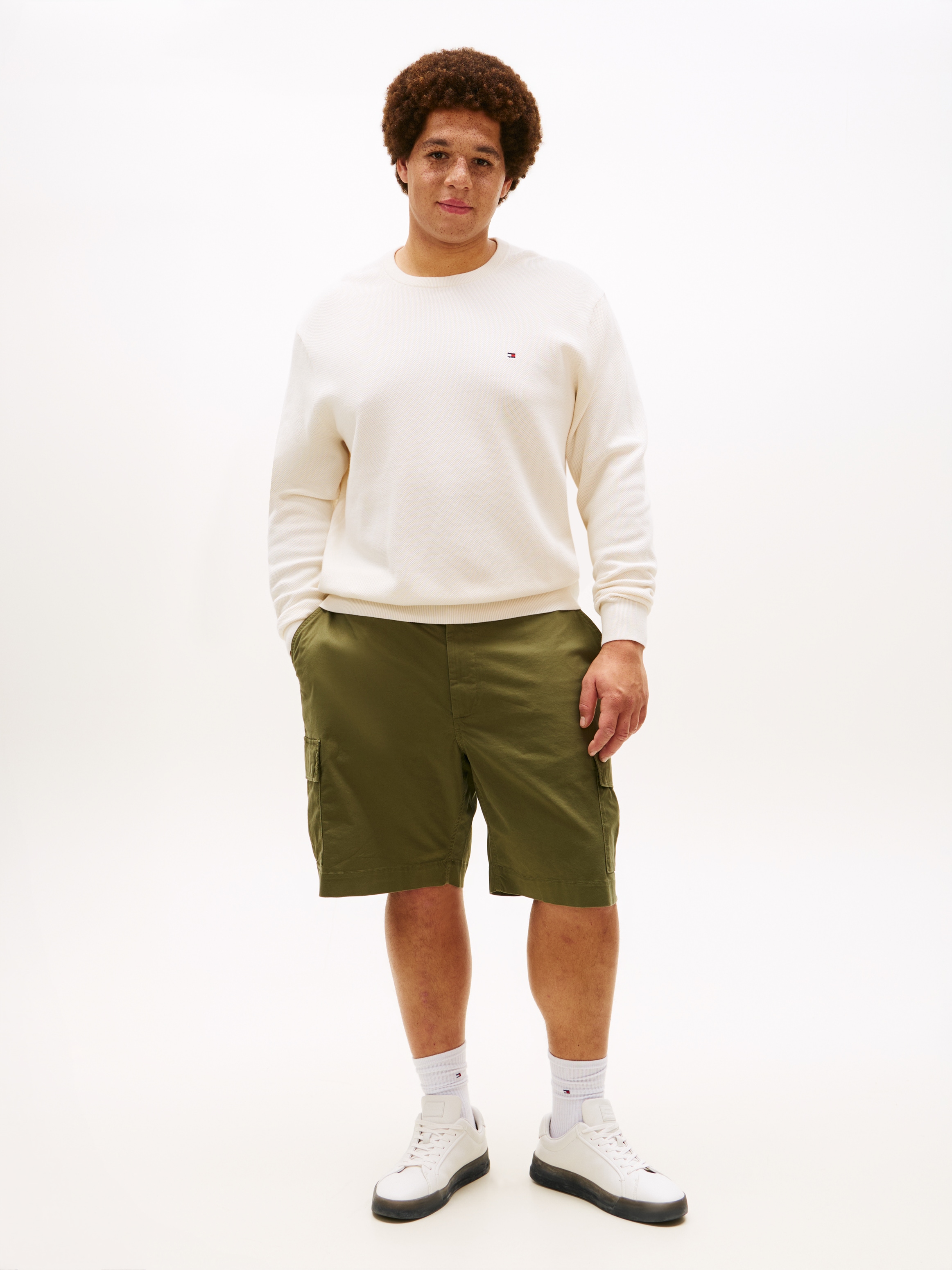 Tommy Hilfiger Big & Tall Pull à col rond »ESSENTIAL STRUCTURE CREW NECK« Grosse Grössen, regular fit