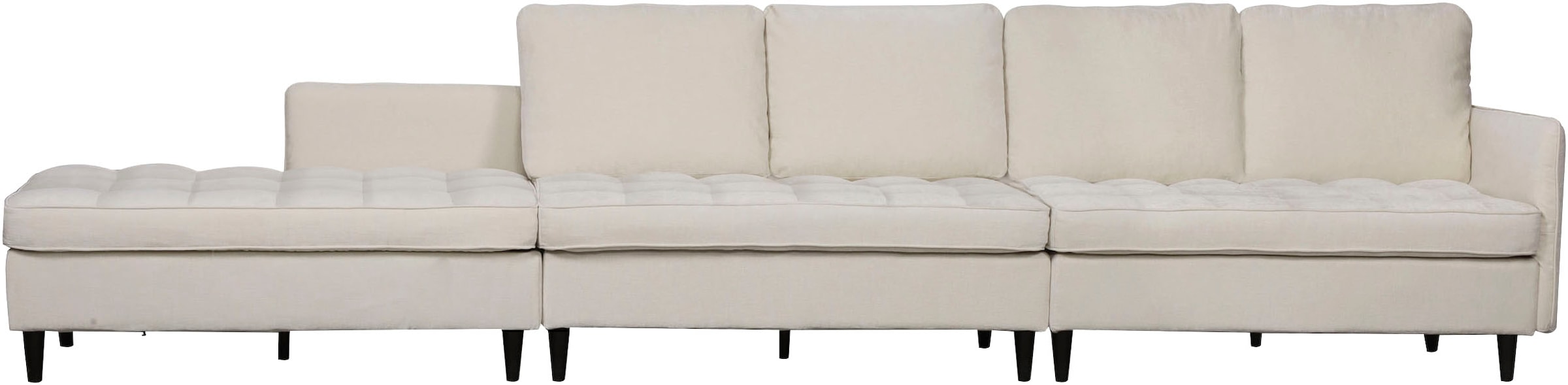 Dorel Home Paysage de salon »LINDHUS, U-Form, verschiedene Stellvarianten, Modulsofa« Recamiere, Stauraum, Cord und Chenille-Bezug