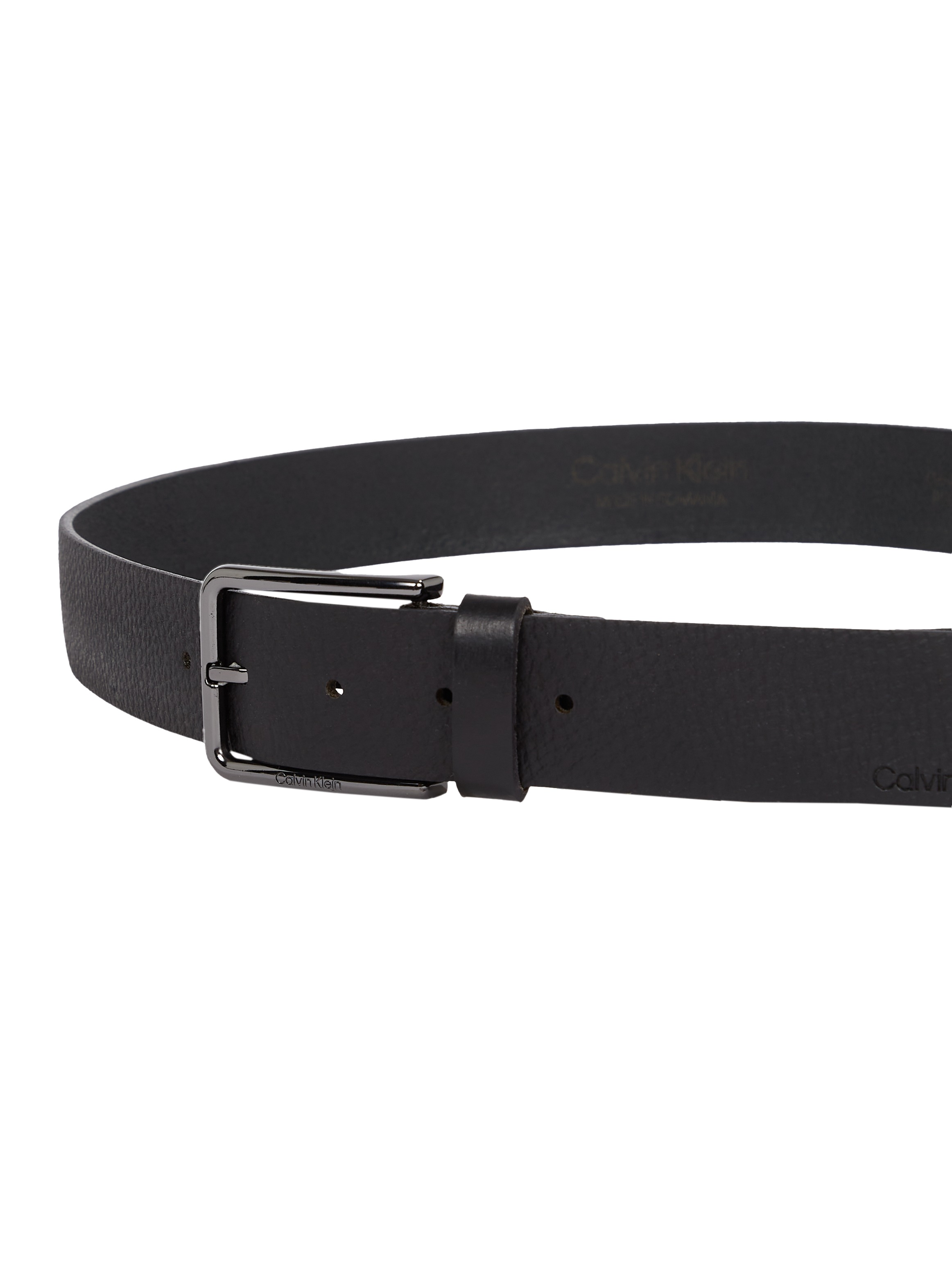 Calvin Klein Ledergürtel »WARMTH PB 35MM«, Logodruck, Einfachdornschliesse