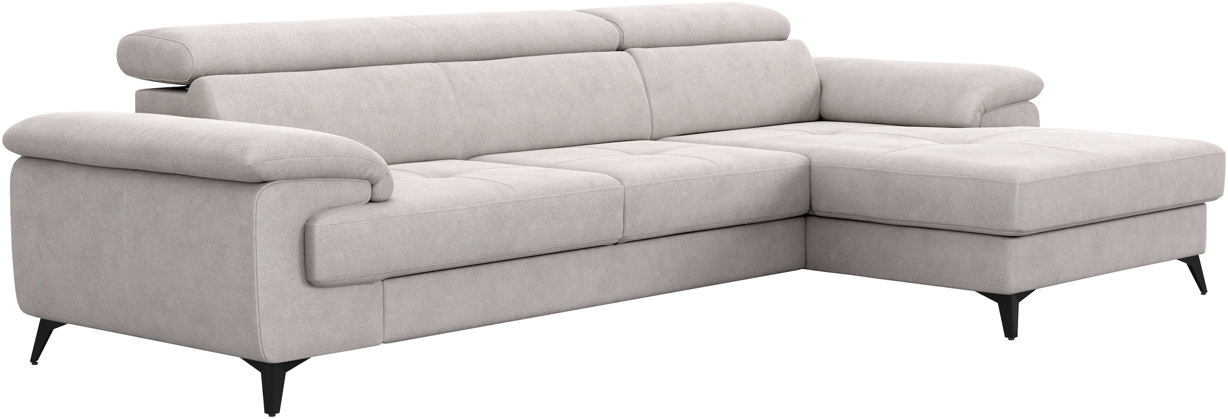 COTTA Canapé d'angle »Astra L-Form, B: 300 cm« mit Kopfteilverstellung, optional Bettfunktion & Bettkasten