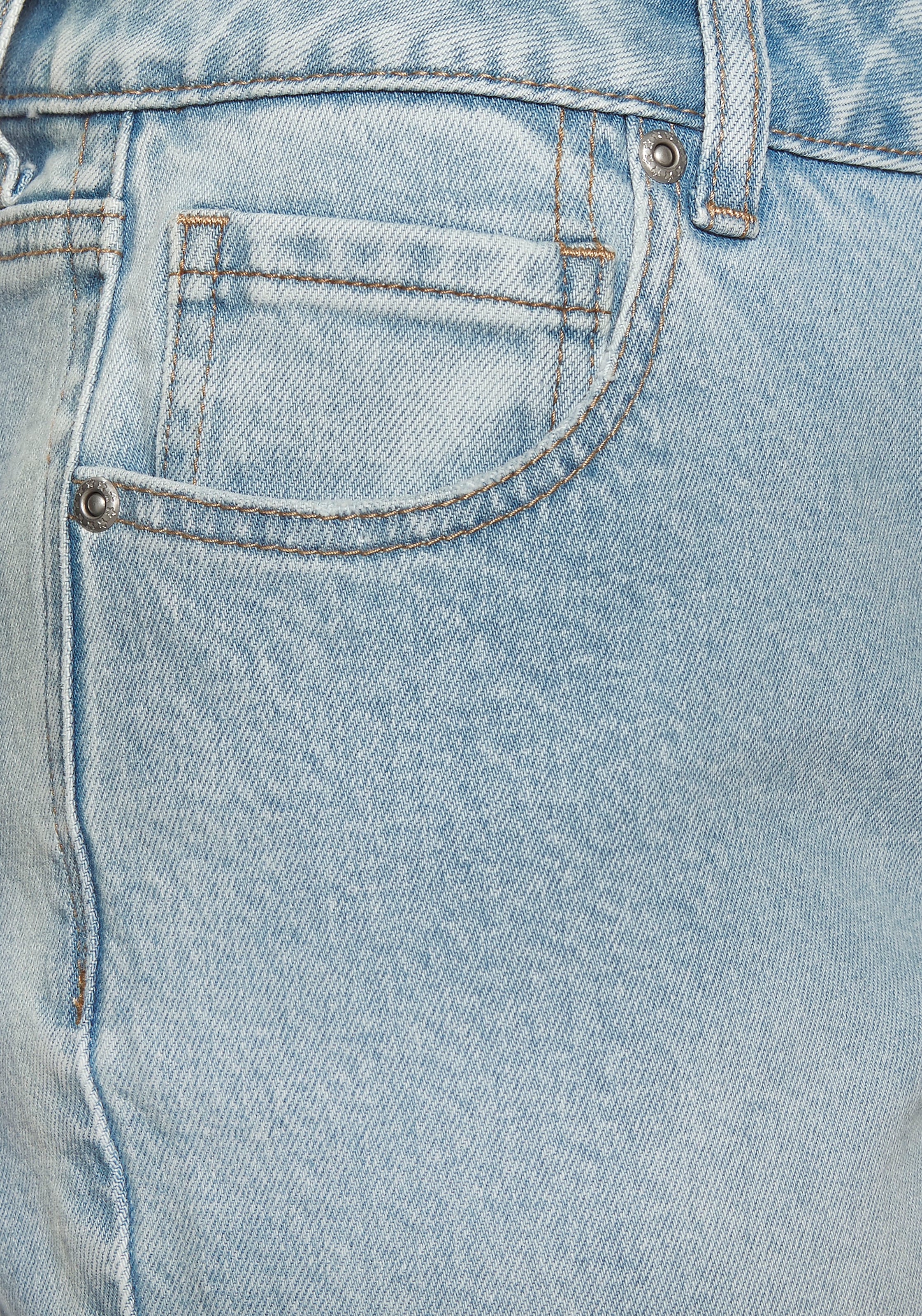 LASCANA Mom-Jeans, mit hohem Bund. elastische Denimware