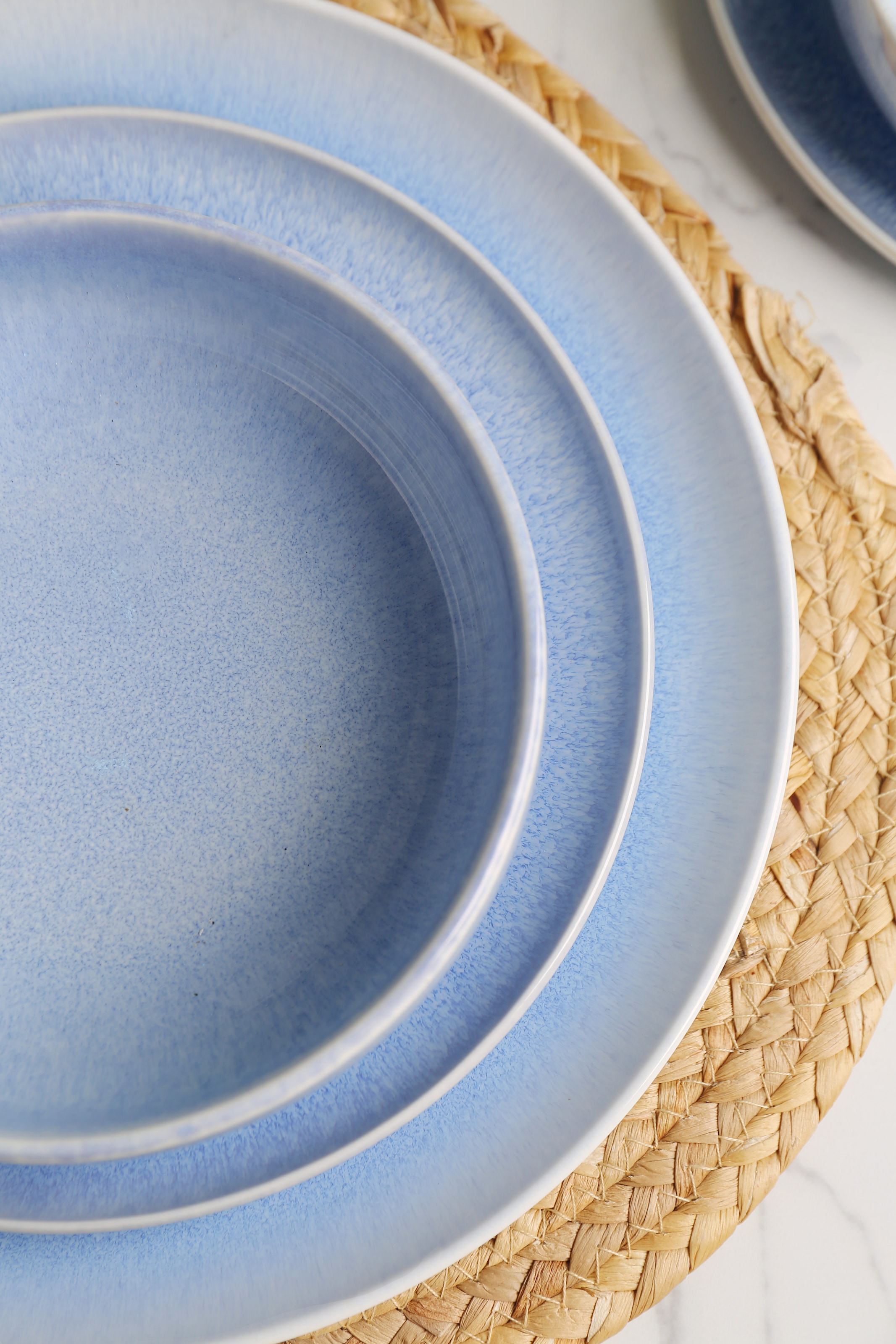 GOODproduct Geschirr-Set »Flett, mit Reaktivglasur« Teller Set, spülmaschinenfest und mikrowellengeeignet