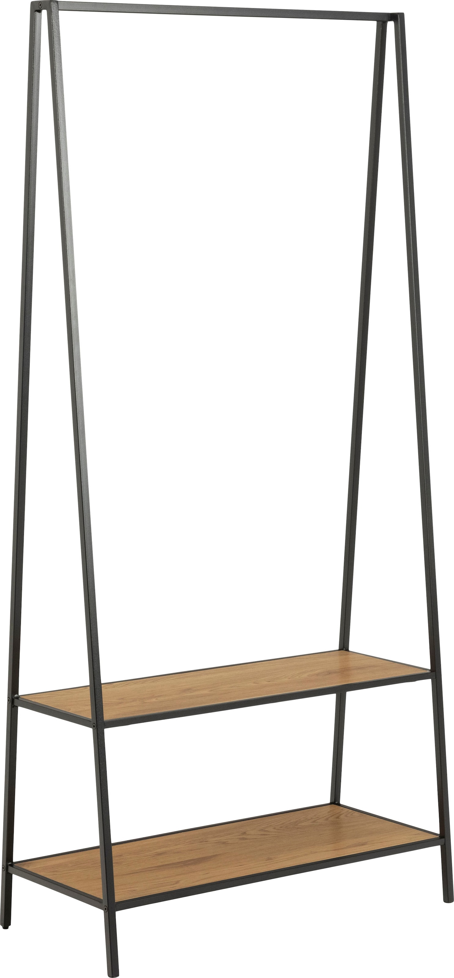 ACTONA GROUP Garderobenständer Metallgestell im modernen Industrielook, 2 Einlegeböden, Breite 77 cm