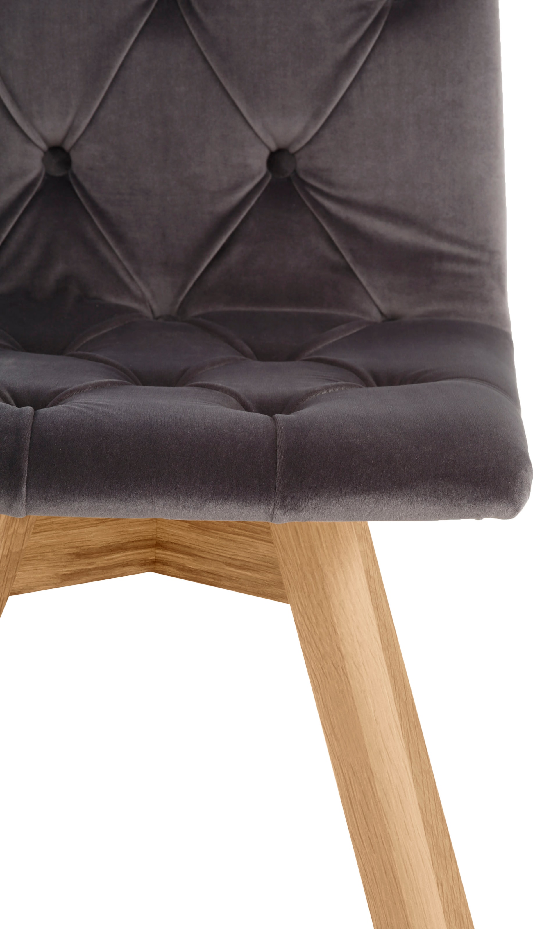 GOODproduct Chaise de salle à manger »Rania« (Ensemble) 2 cuisen set de 2/4/6, pieds en bois massif