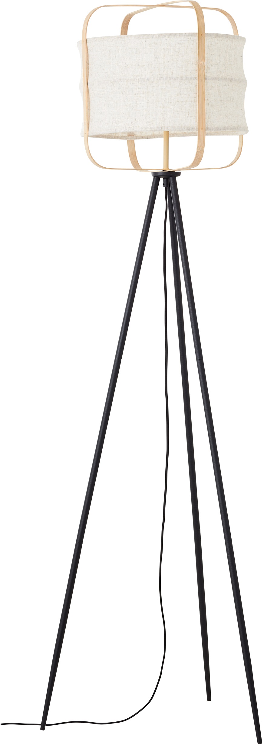 Image of GALA Stehlampe »McAnany Way«, E27, 1 St., Standleuchte mit Textil Schirm und Holz Rahmen, E27, beige/natur bei Ackermann Versand Schweiz