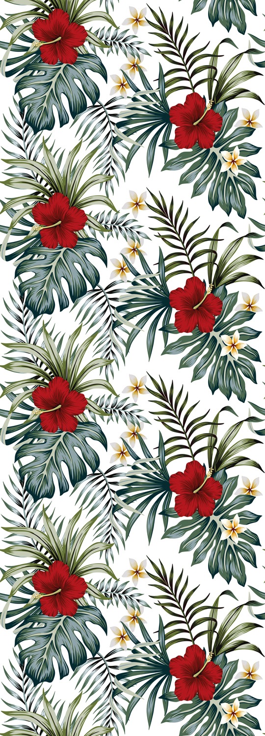 Image of queence Vinyltapete "Rebekah" Motiv bedruckt botanisch floral gemustert natürlich glatt 90x250cm, selbstklebend, kinderleichte Anbringung, Sticker