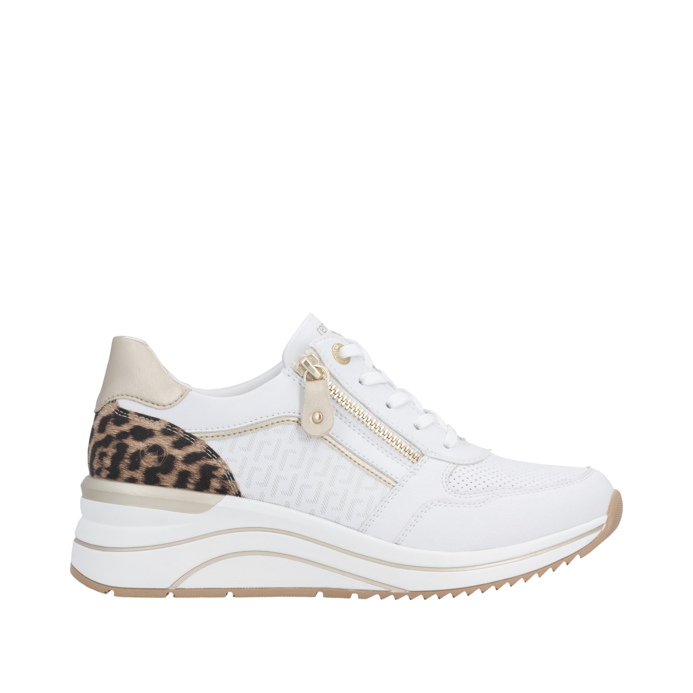 Remonte Baskets compensées  Chaussure de loisir, chaussure basse, à lacets avec fermeture éclair latérale