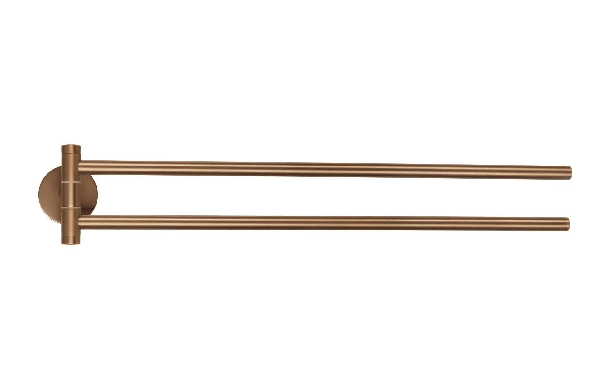Image of tesa Handtuchhalter "MOON Bronze Zweiarmiger" Ideal für Badezimmer im Antik-Style sowie im klassischen Bad
