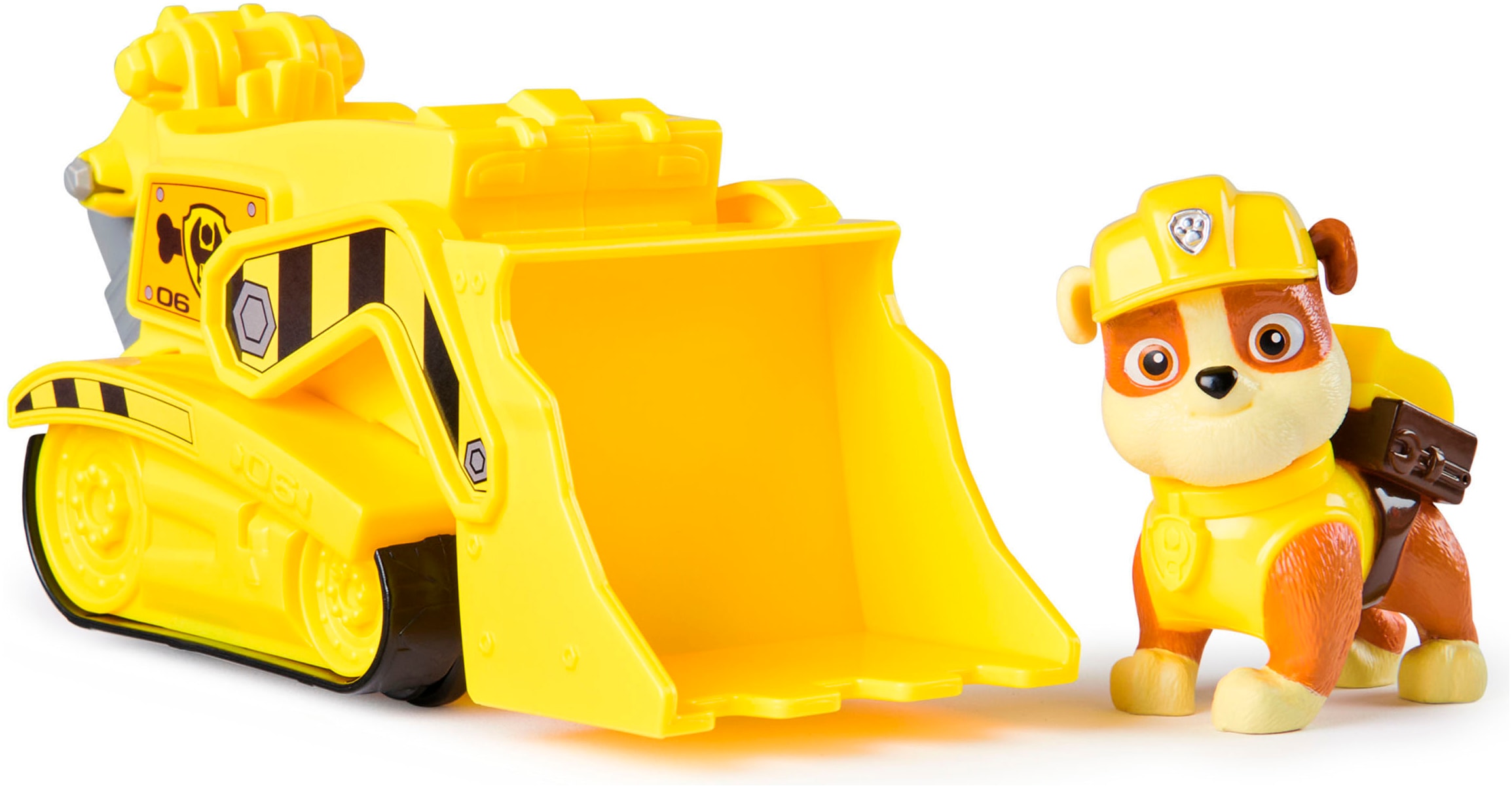 Image of Spin Master Spielzeug-Auto "PAW Patrol, Sust. Basic Vehicle Rubble" zum Teil aus recycelten Material